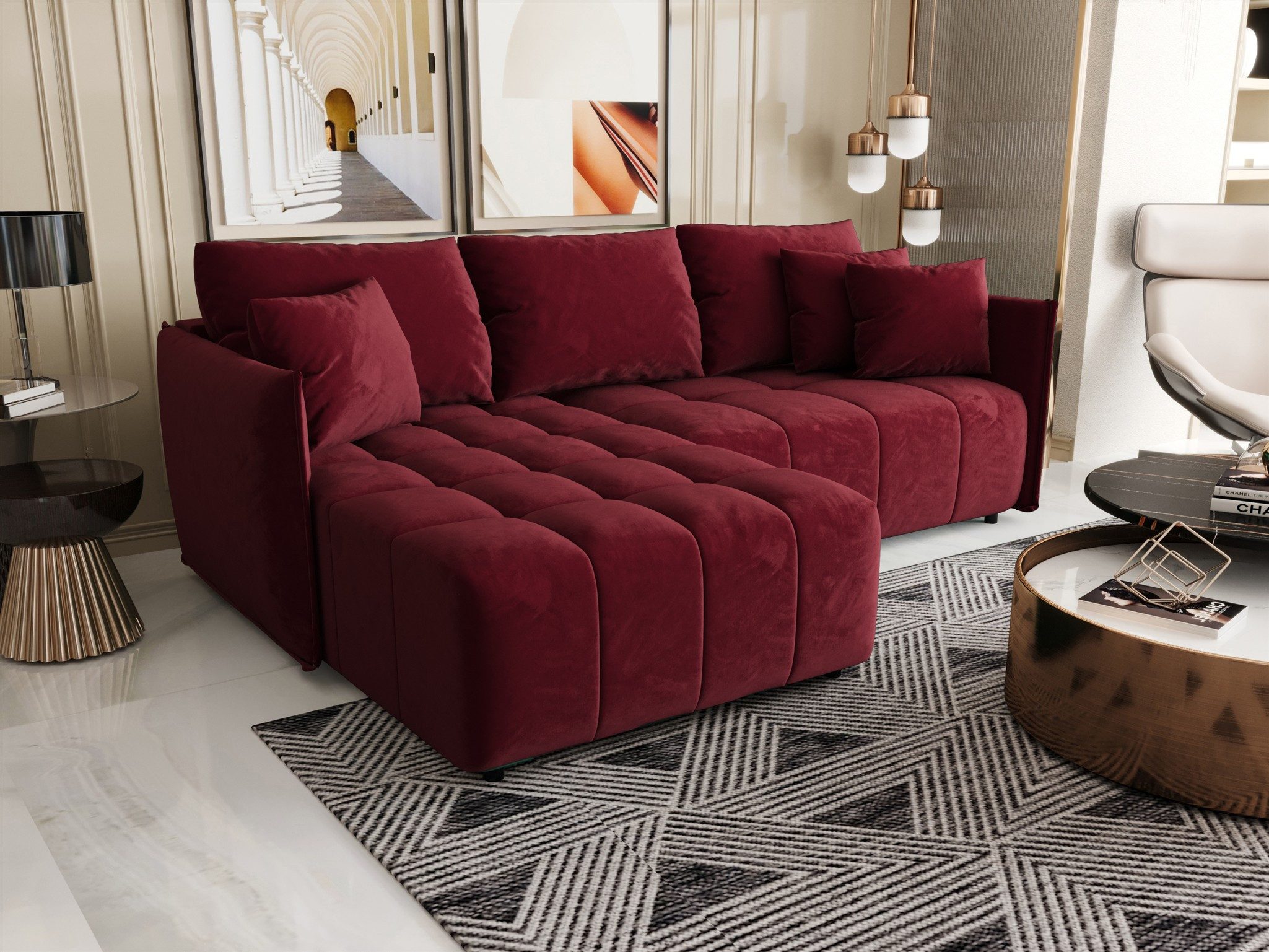 Fun Möbel Ecksofa Schlafsofa Sofa TREVISO günstig online kaufen