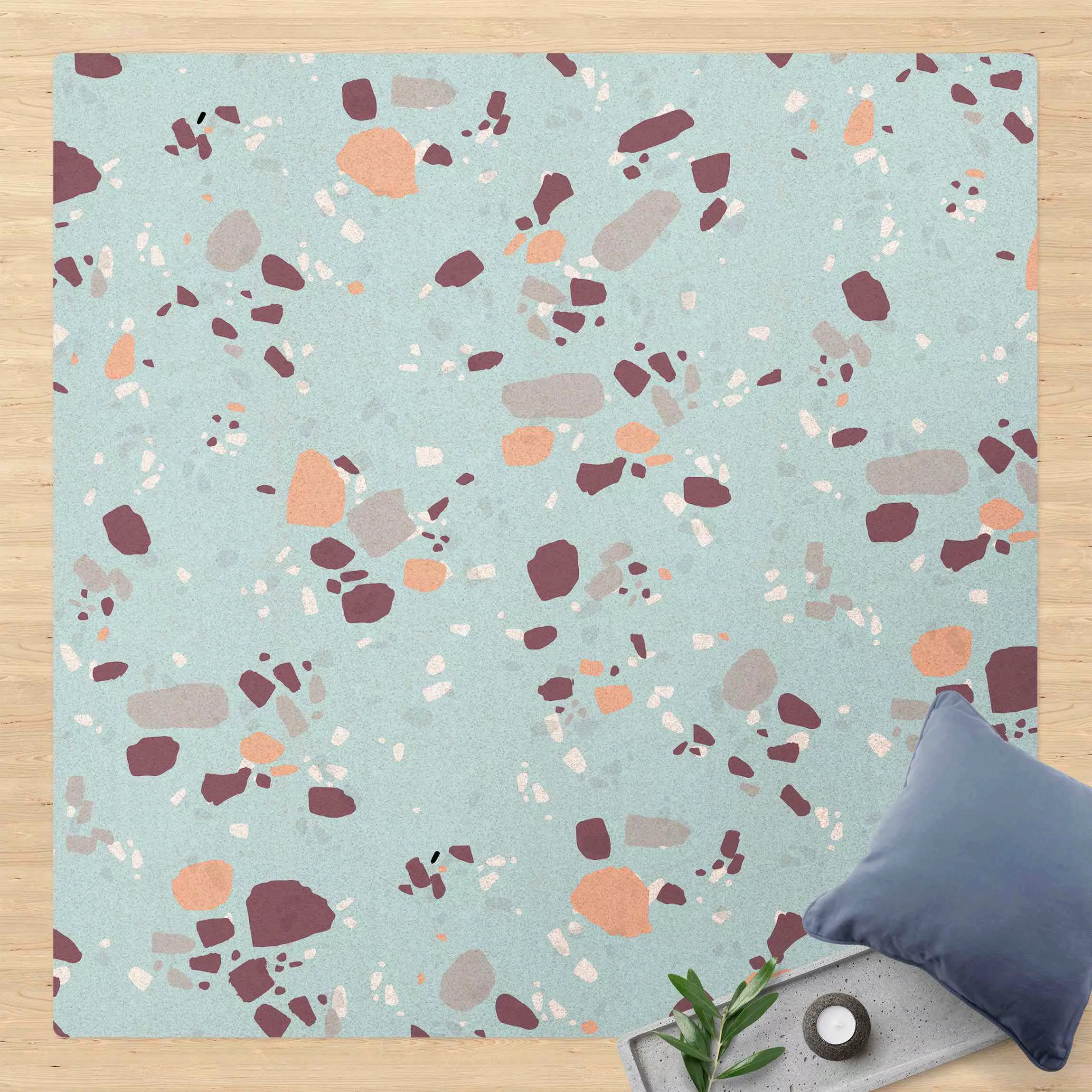 Kork-Teppich Detailliertes Terrazzo Muster Bolzano günstig online kaufen