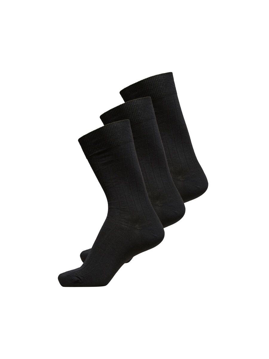 Selected Cotton Rib Socken 3 Paare One Size Navy Blazer günstig online kaufen