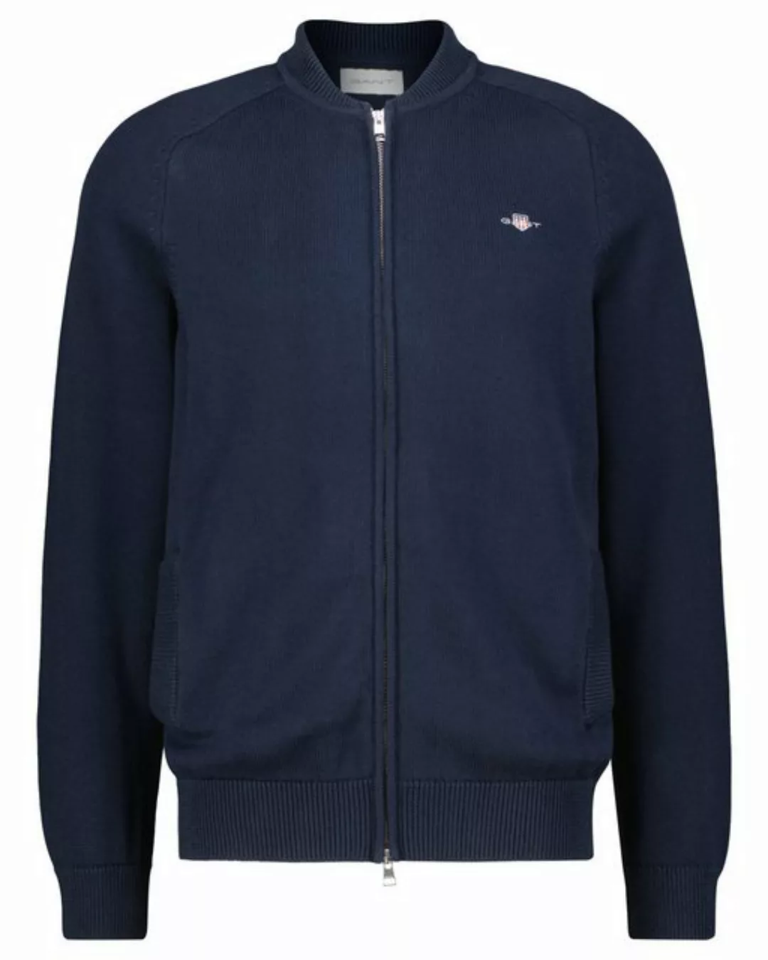 Gant Strickjacke Herren Strickjacke CASUAL COTTON BOMBER CARDIGAN (1-tlg) günstig online kaufen