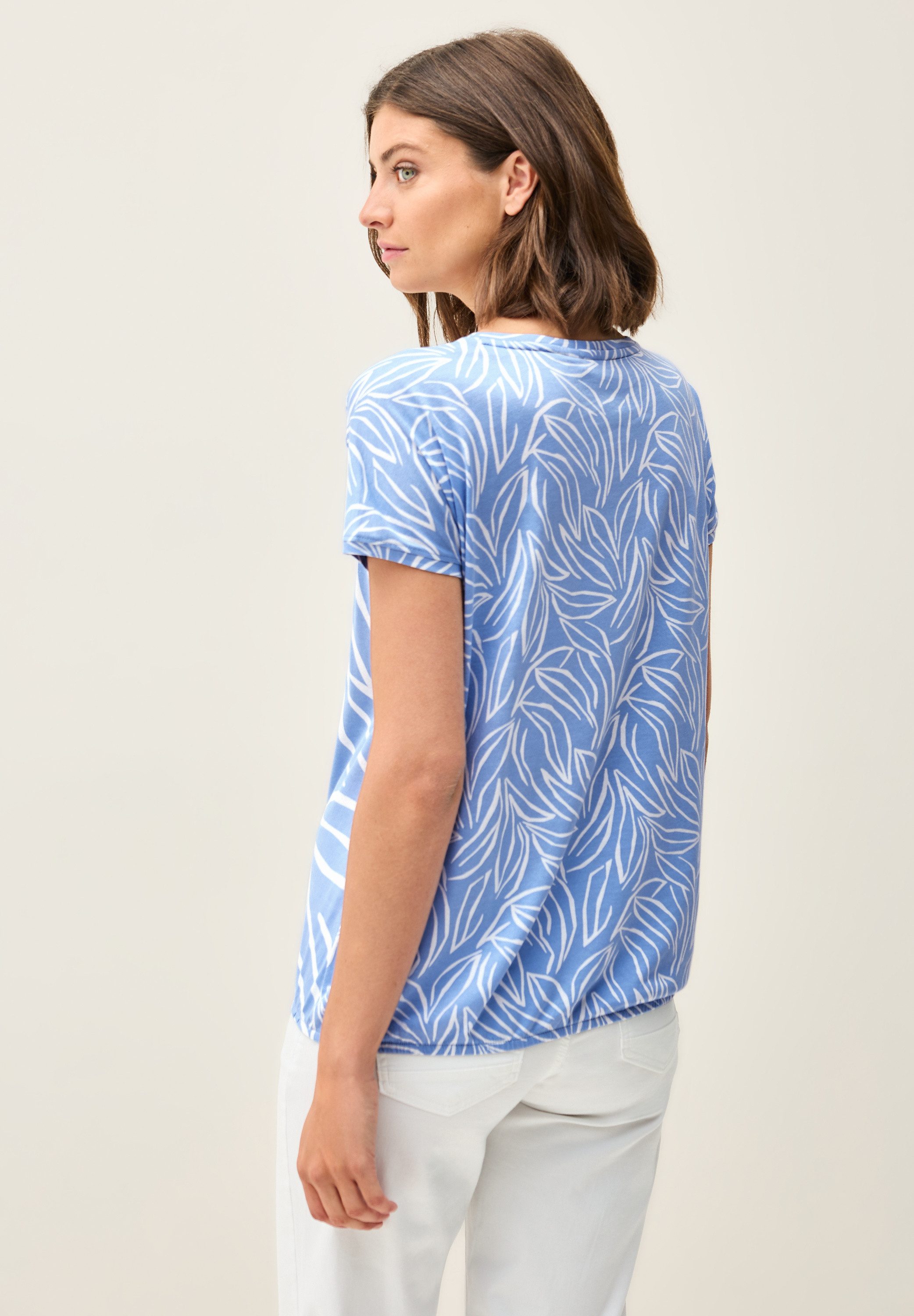 Cecil Print-Shirt, mit Elastiksaum günstig online kaufen