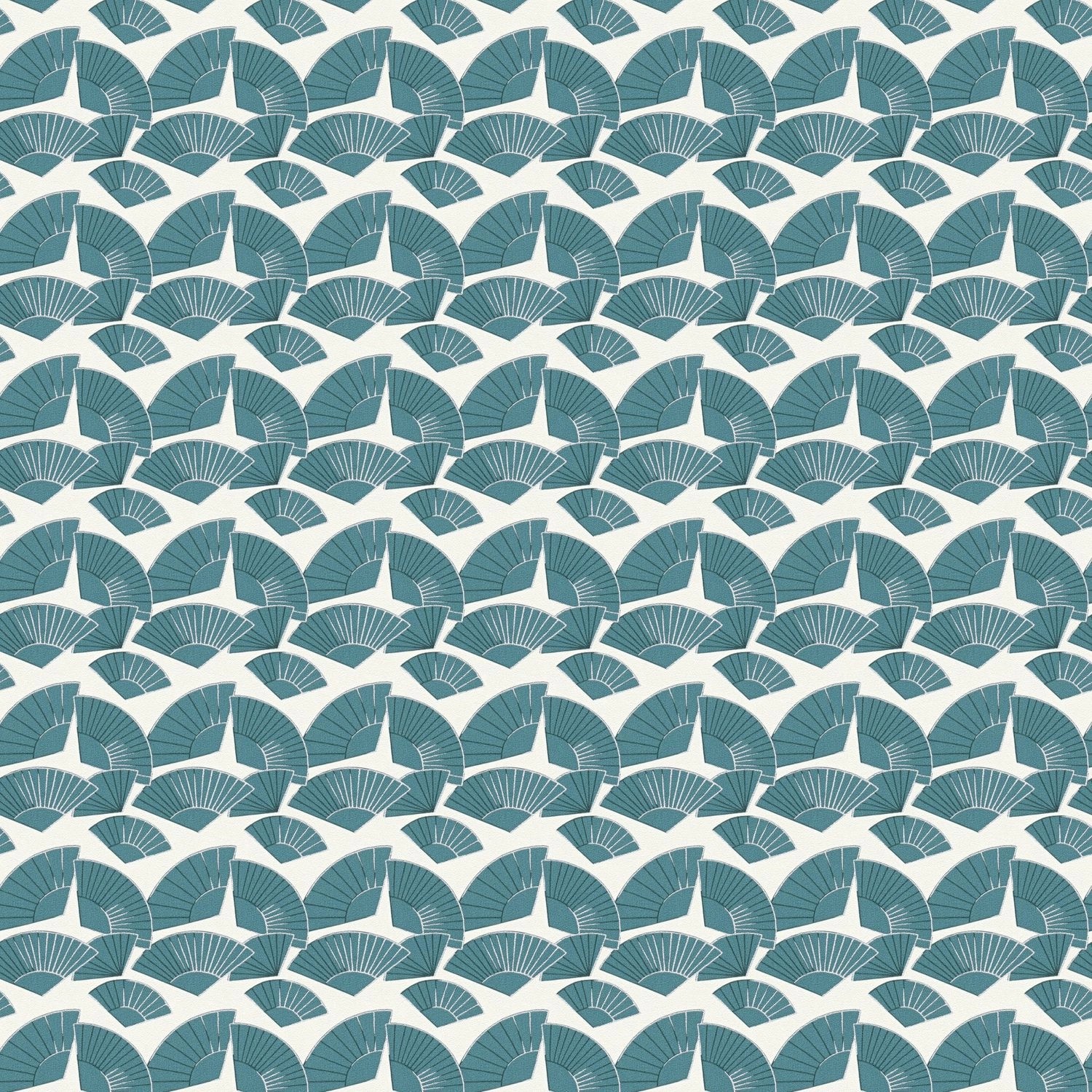 PROFHOME 378472-GU Grafik Tapete metallische Akzente Blau Silber 0,53 m x 1 günstig online kaufen