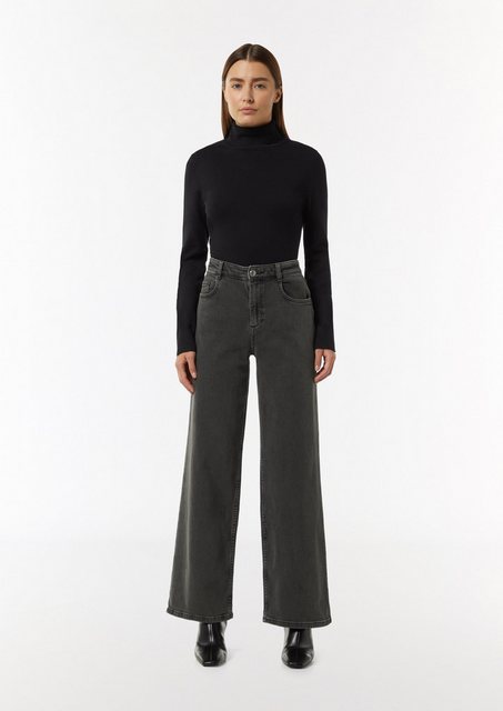 Comma 5-Pocket-Jeans Jeans mit Wide Leg günstig online kaufen