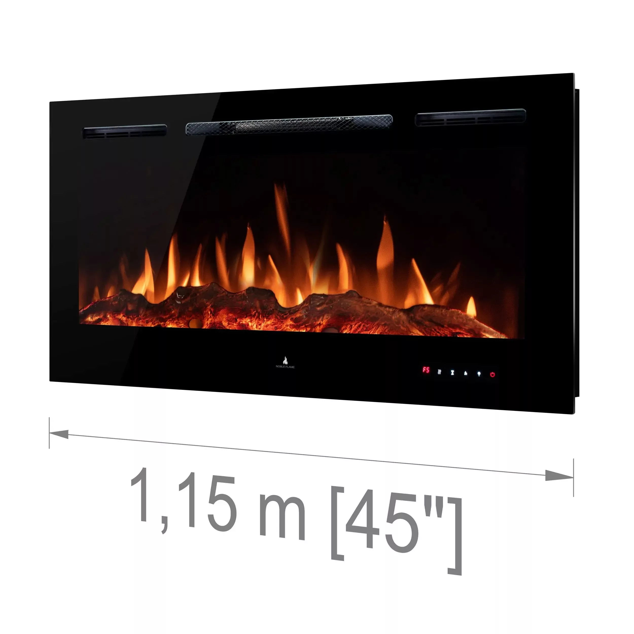 Noble Flame Paris schwarz 1150 [Elektrokamin Wandeinbau/wandhängend] günstig online kaufen