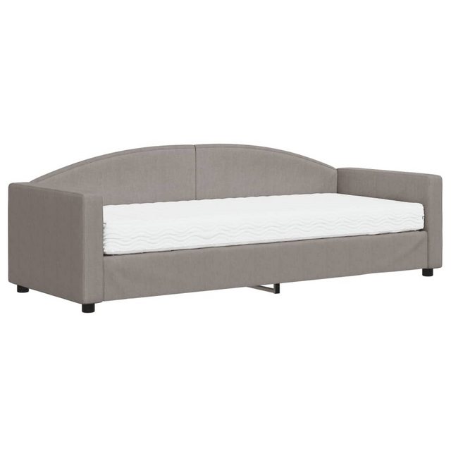 vidaXL Gästebett Gästebett Tagesbett mit Matratze Taupe 80x200 cm Stoff Bet günstig online kaufen