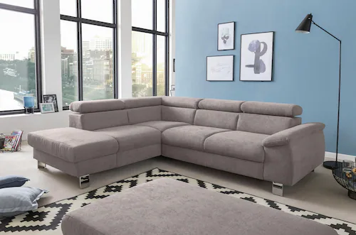 COTTA Polstergarnitur "Komaris L-Form", (Set), Set bestehend aus: Ecksofa m günstig online kaufen