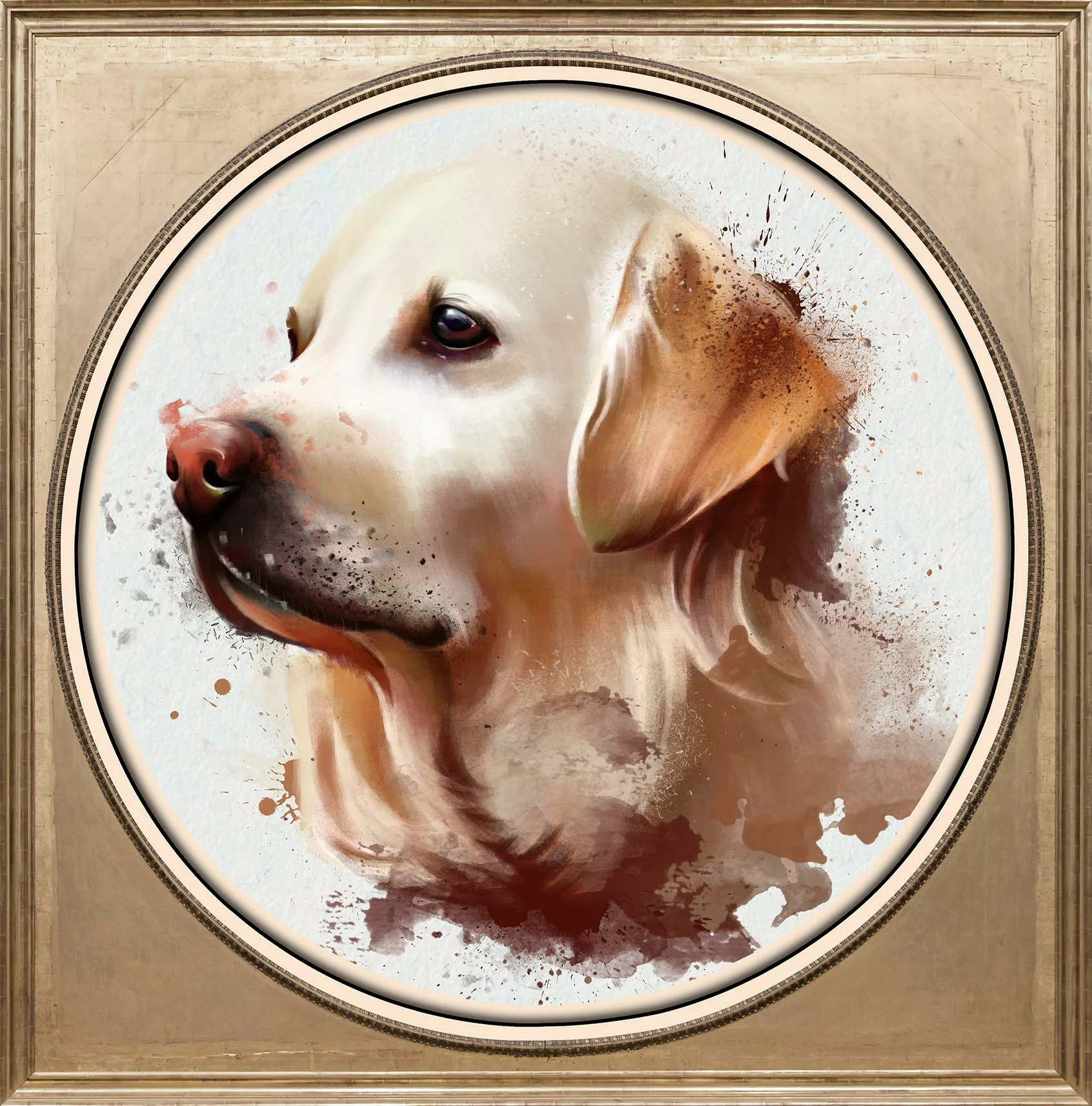 queence Acrylglasbild "Golden Retriever" günstig online kaufen