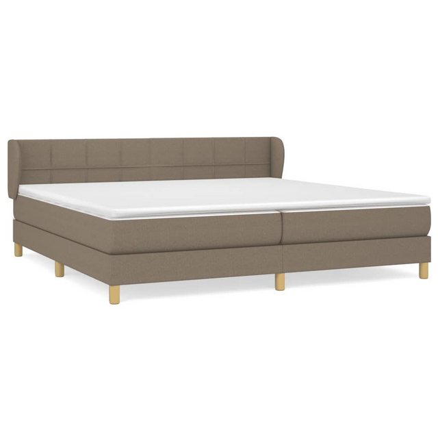 vidaXL Boxspringbett Boxspringbett mit Matratze Taupe 200x200 cm Stoff Bett günstig online kaufen