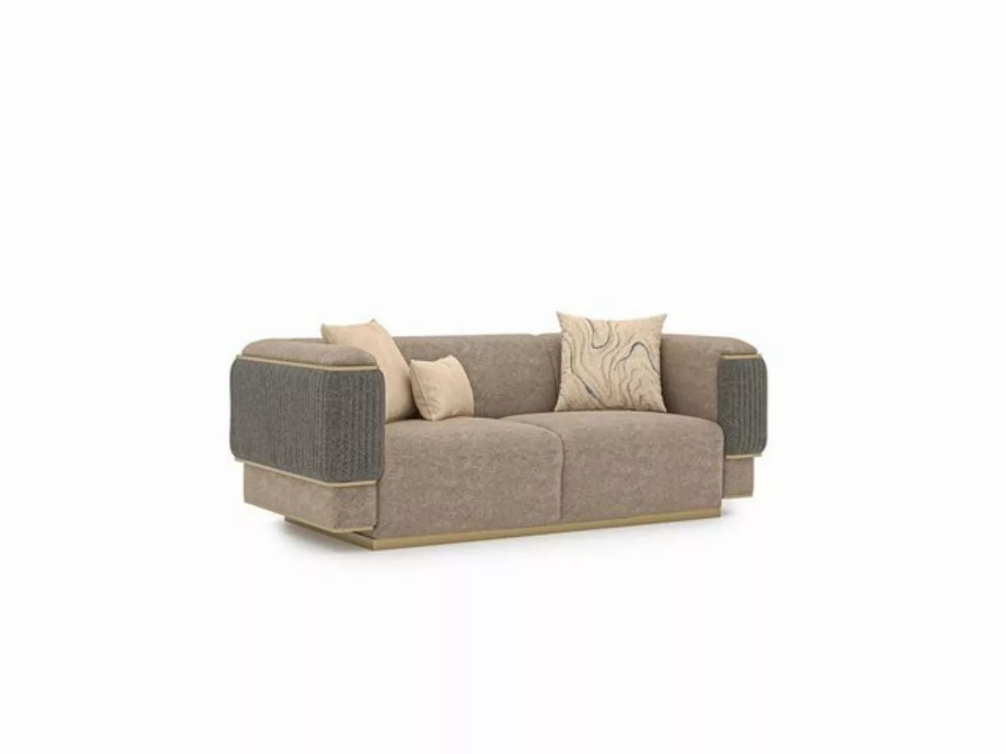 JVmoebel 2-Sitzer Design Modern Grau Zweisitzer Sofa Couch Wohnzimmer Einri günstig online kaufen