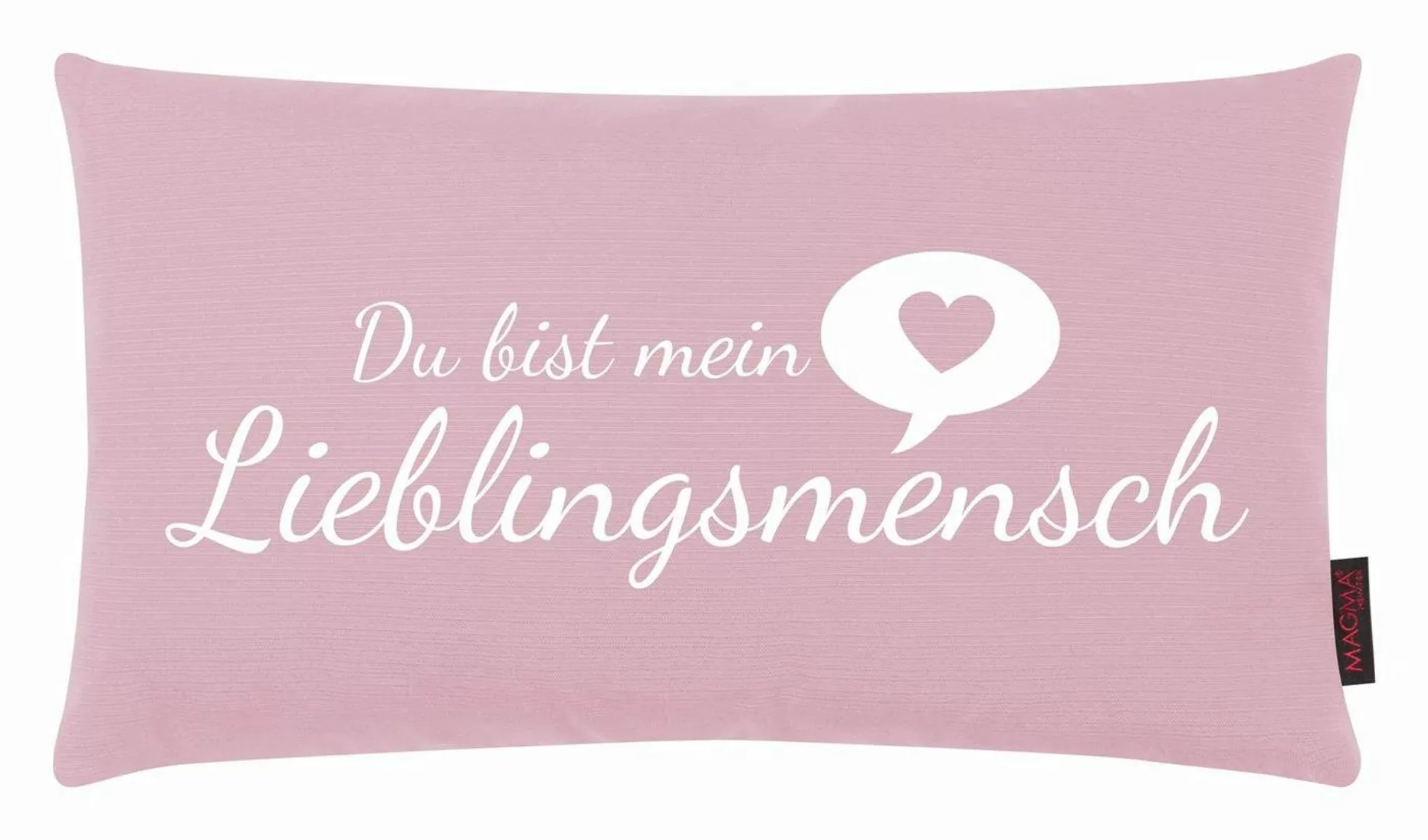 Magma Heimtex Zierkissen Magma Kissen Lieblingsmensch günstig online kaufen