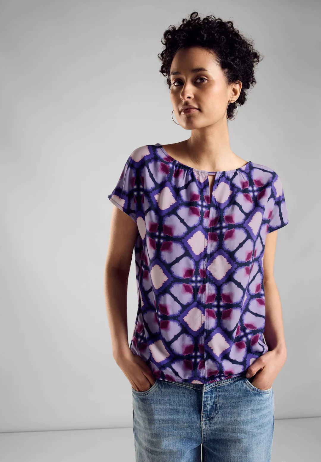 STREET ONE Shirttop, mit All-Over Print günstig online kaufen