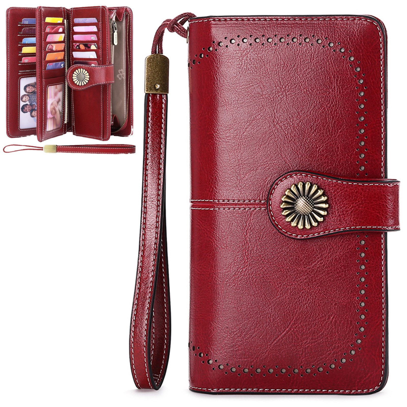 MODFU Geldbörse Handytasche Kurz Geldbeutel Portemonnaie günstig online kaufen