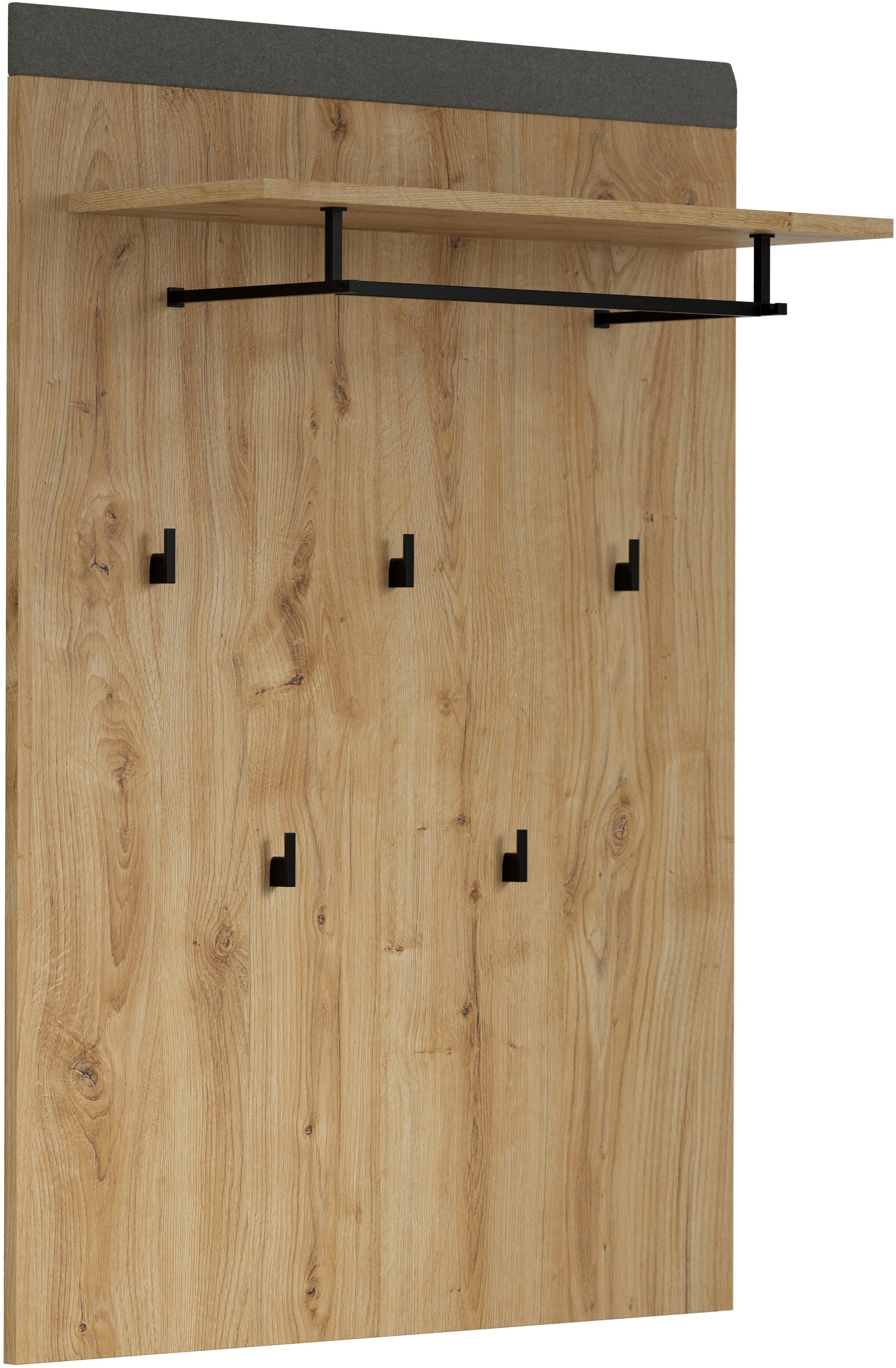 Places of Style Garderobenpaneel "Belva", (1 St.), Wandpaneel mit 5 Haken, günstig online kaufen