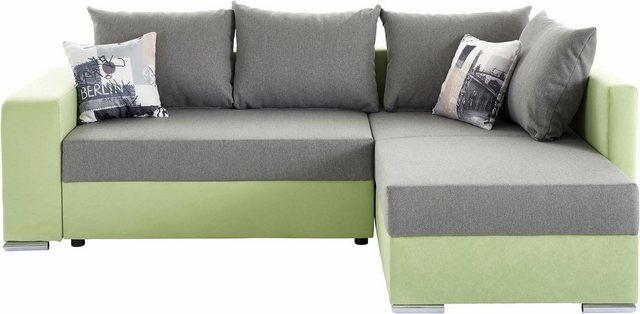 COLLECTION AB Ecksofa "John L-Form", mit Bettfunktion, Bettkasten und integ günstig online kaufen