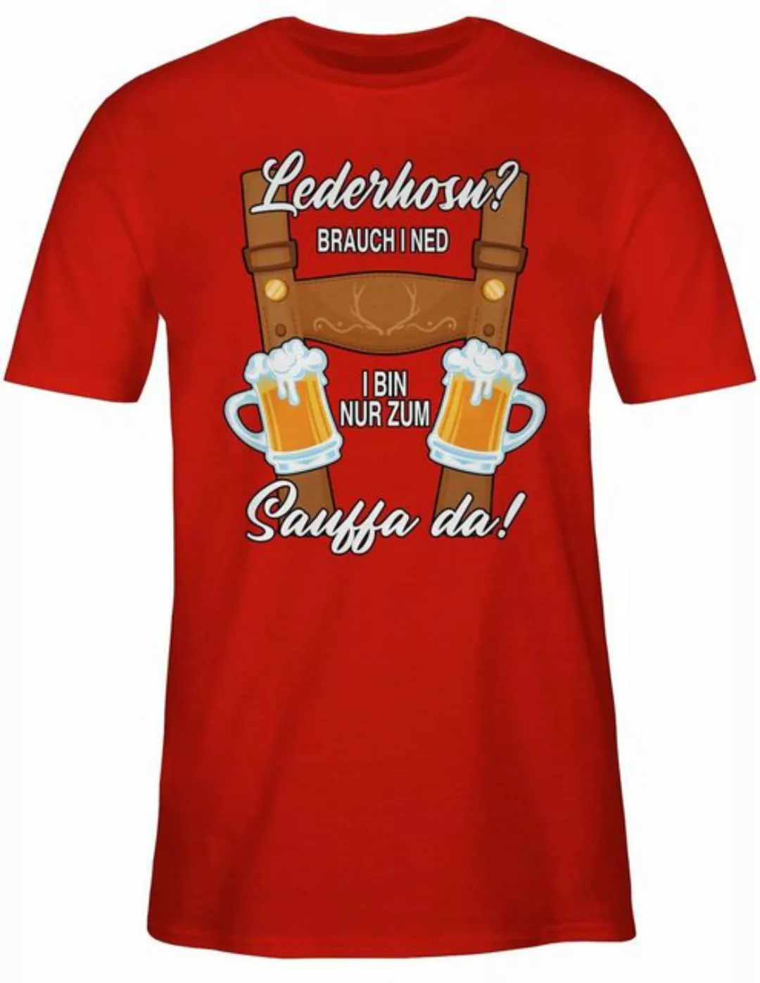 Shirtracer T-Shirt Trachten Outfit Sauffa Lederhose Lausbub Mode für Oktobe günstig online kaufen