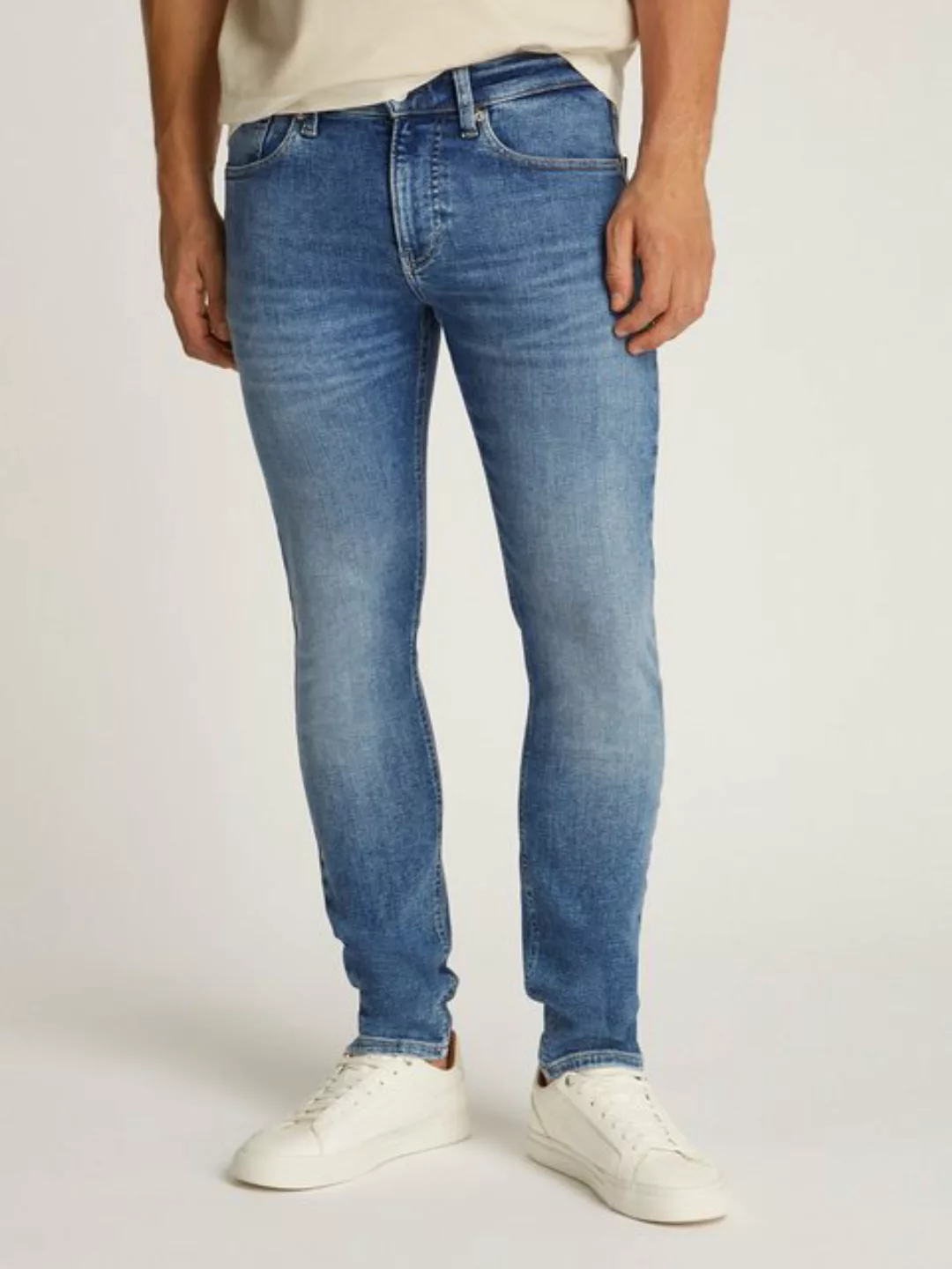 Calvin Klein Jeans Stretch-Jeans SKINNY Coinpocket, Logostickerei günstig online kaufen