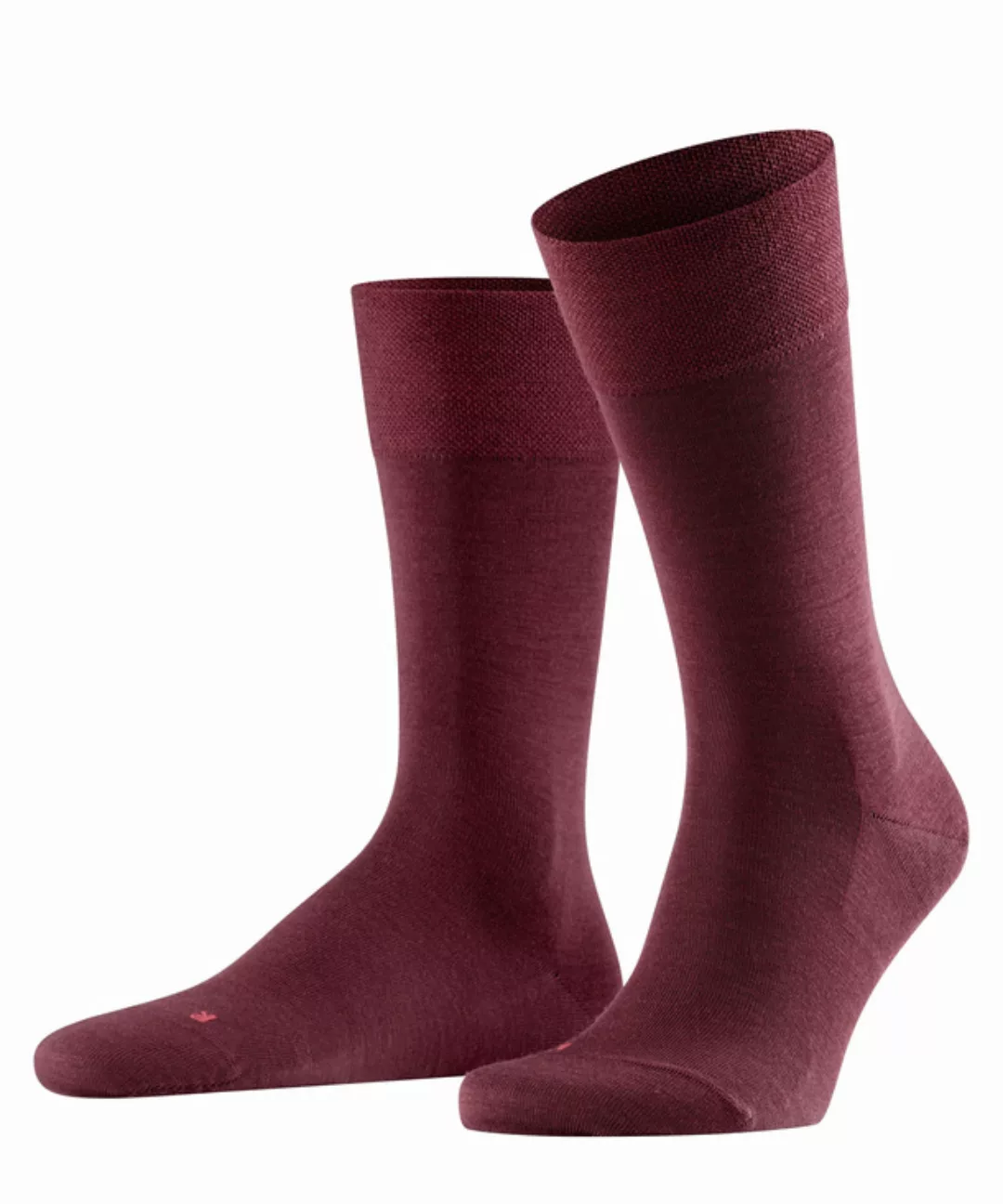 FALKE Sensitive Berlin Herren Socken, 43-46, Rot, Uni, Schurwolle, 14416-85 günstig online kaufen