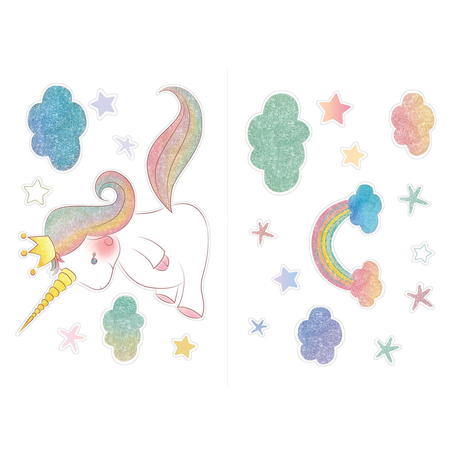 Komar Wandsticker Cute Unicorn 70 cm x 50 cm günstig online kaufen