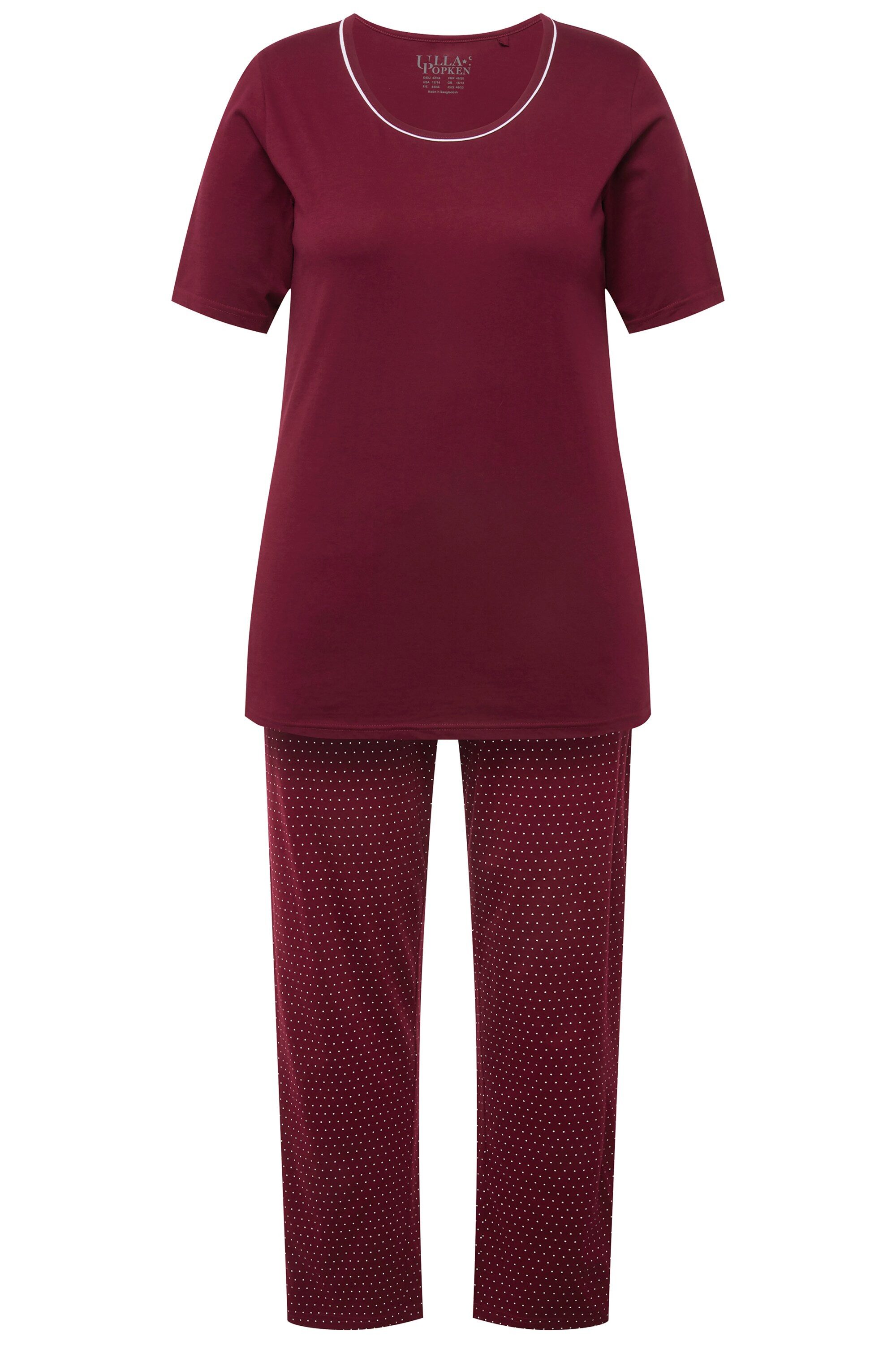 Ulla Popken Pyjama Pyjama Zweiteiler Punkte günstig online kaufen