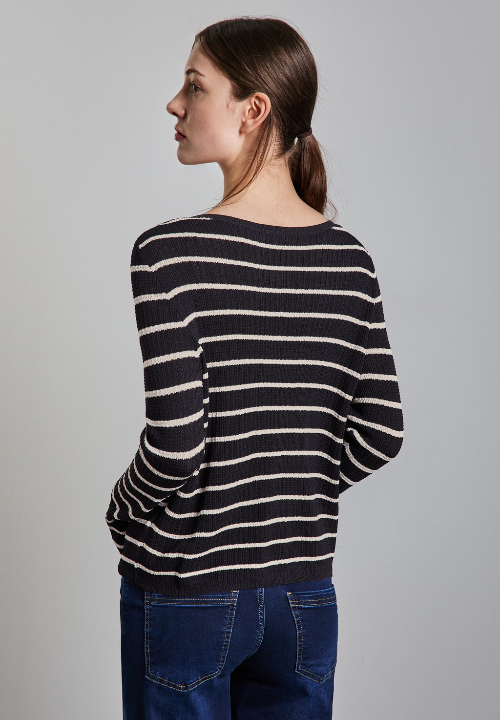 STREET ONE Strickpullover, mit U-Boot-Ausschnitt günstig online kaufen