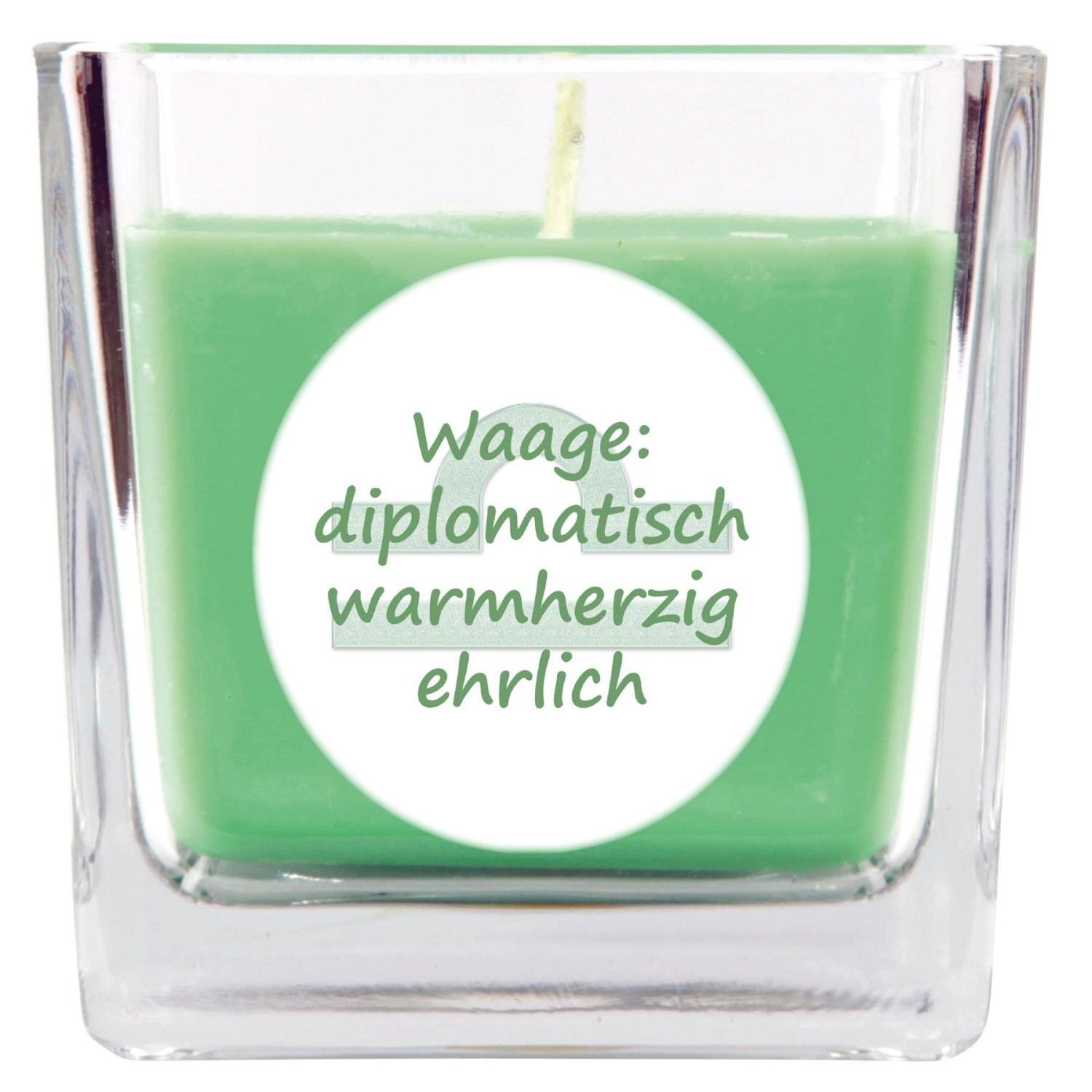 HS Candle Duftkerze & Glas Sternzeichen Coconut Limes 50 Stunden Waage günstig online kaufen