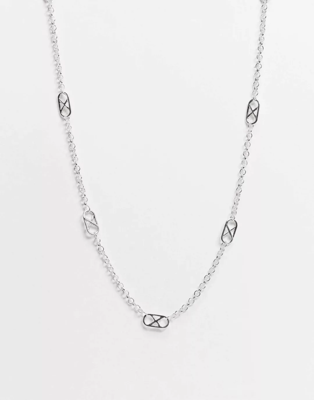 Icon Brand – Halskette mit Unendlichkeits-Anhänger in Silber günstig online kaufen