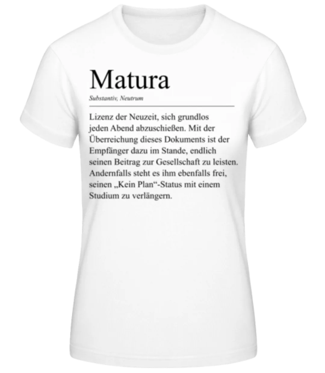 Matura Duden · Frauen Basic T-Shirt günstig online kaufen