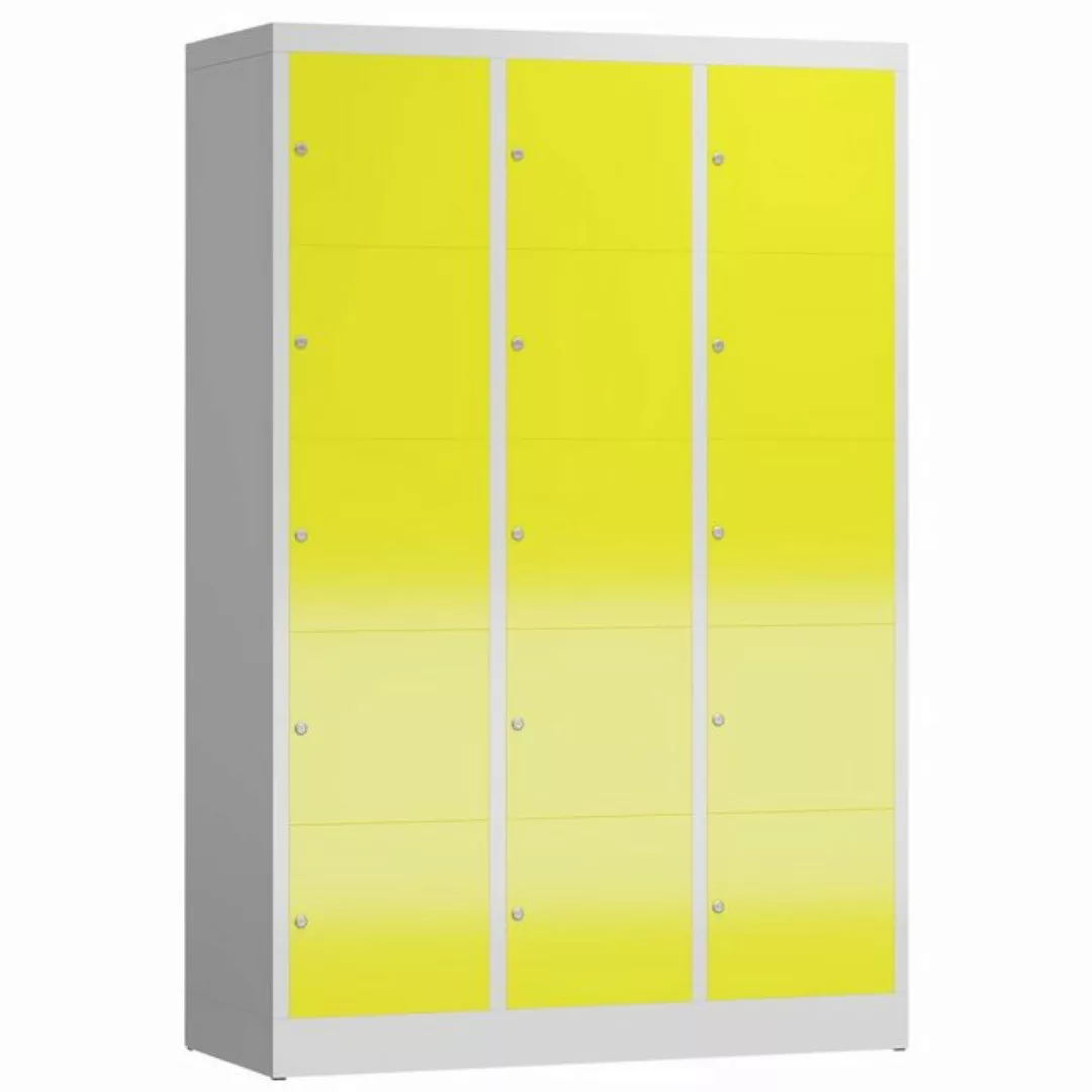 Steelboxx Fächerschrank Schließfachschrank 15 Fächer Spindschrank (1-St) ko günstig online kaufen