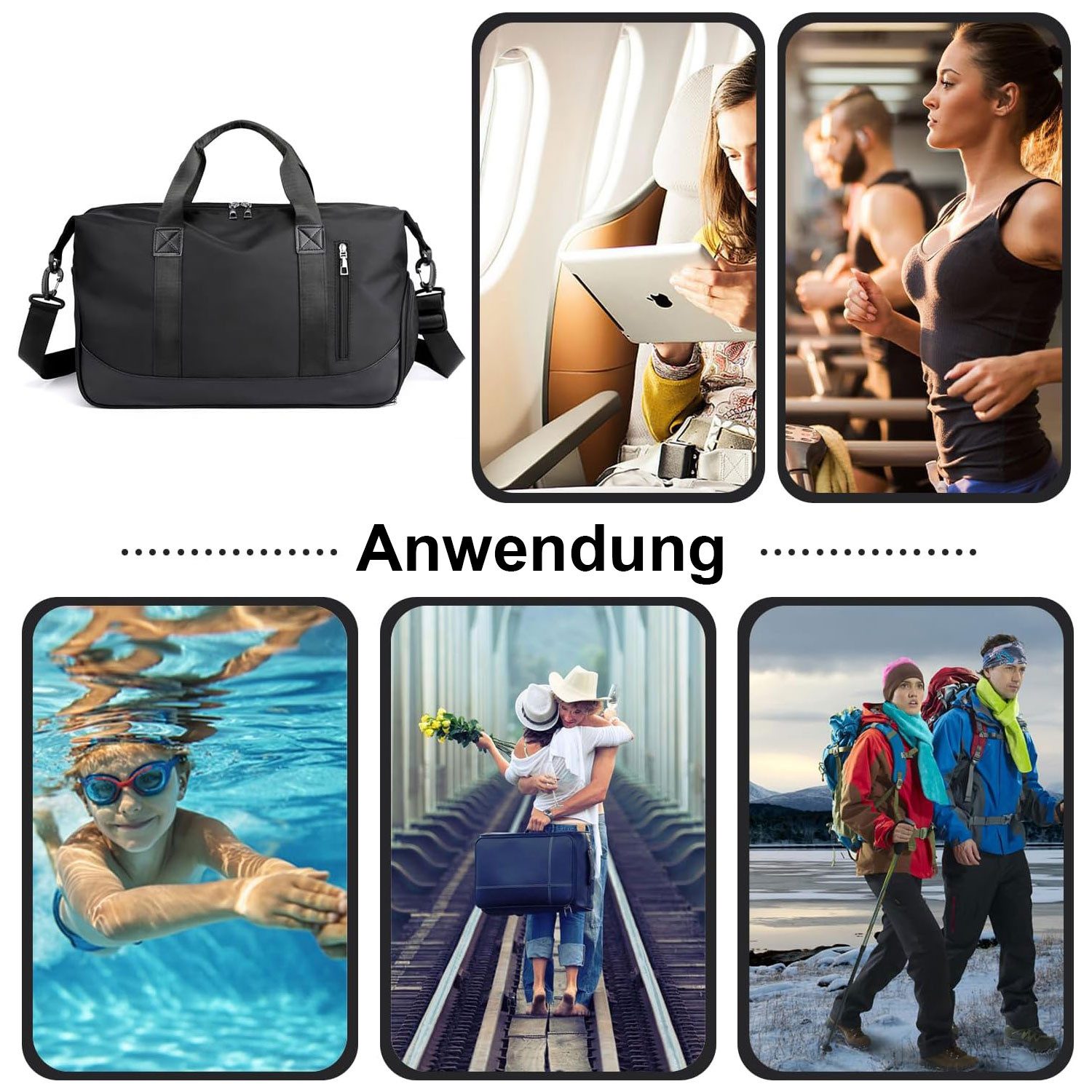 MODFU Reisetasche Sporttasche Handtasche Handgepäcktasche Trainingstasche günstig online kaufen