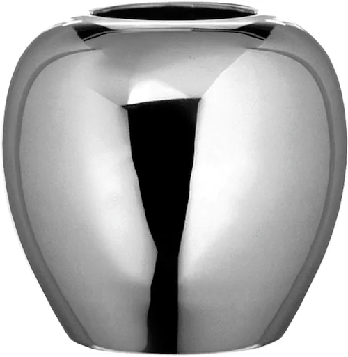 LOSONE Vase silber glänzend L - Höhe 25 cm, Durchmesser 25 cm günstig online kaufen