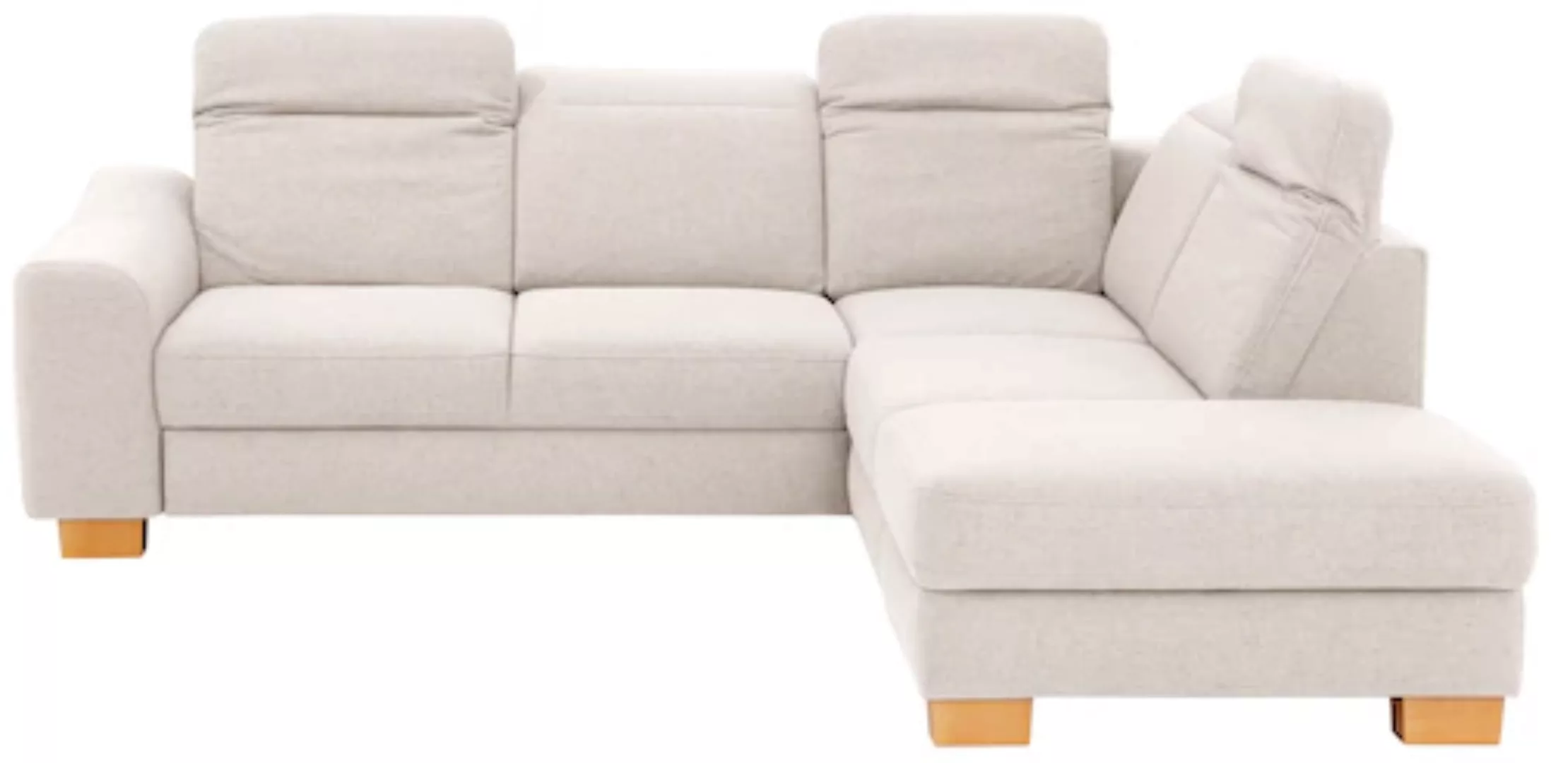 Home affaire Ecksofa »Dundee L-Form«, wahlweise mit Kopfteilverstellung und günstig online kaufen