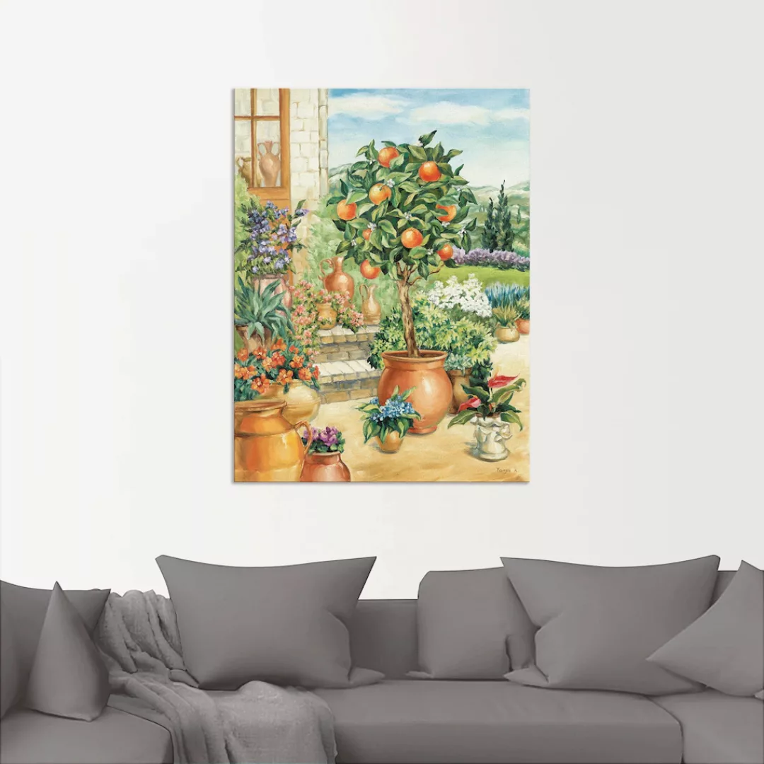 Artland Wandbild "Orangenbaum im Garten", Garten, (1 St.), als Alubild, Out günstig online kaufen