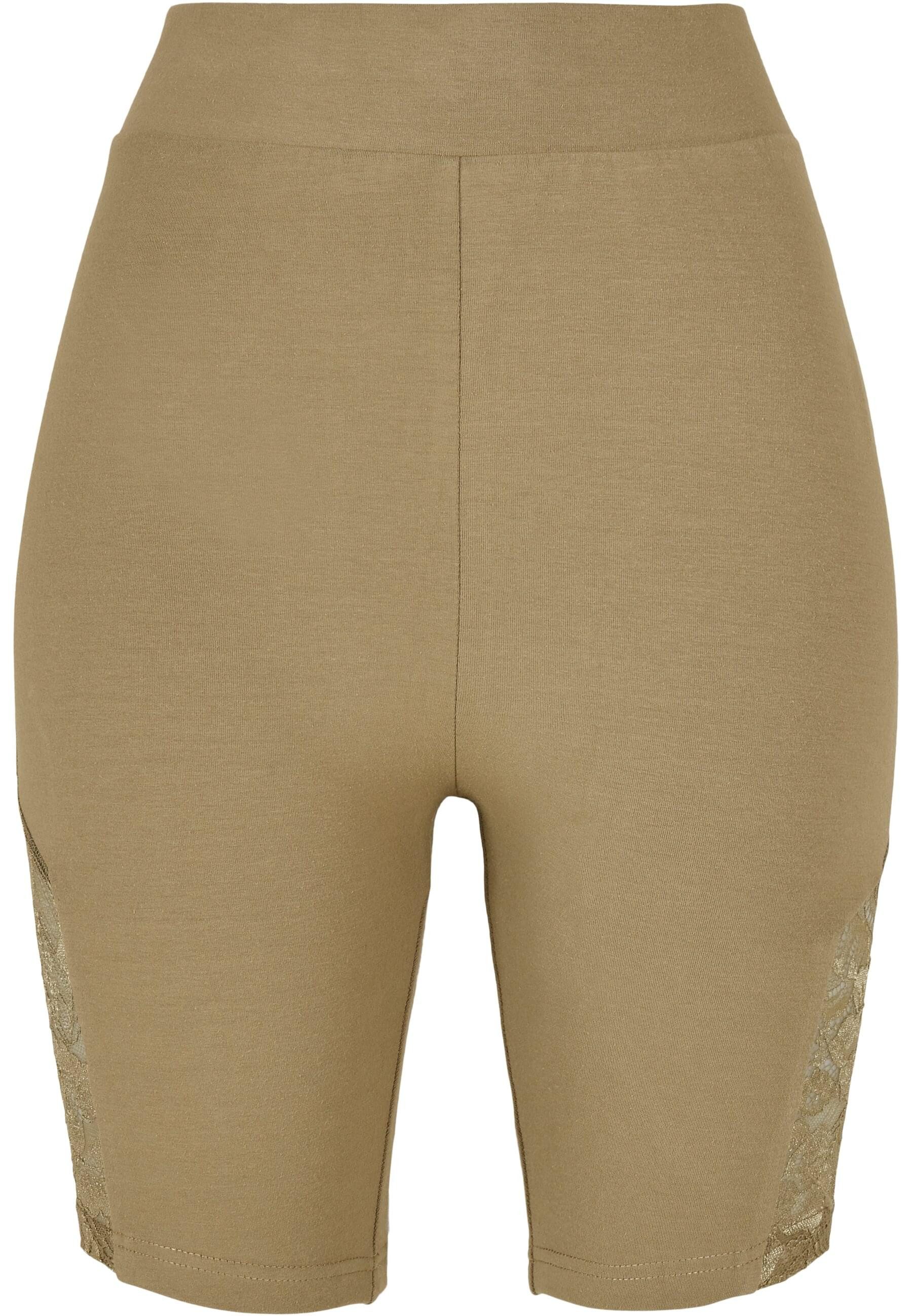 URBAN CLASSICS Radlerhose "Urban Classics Damen Ladies High Waist Lace Inse günstig online kaufen