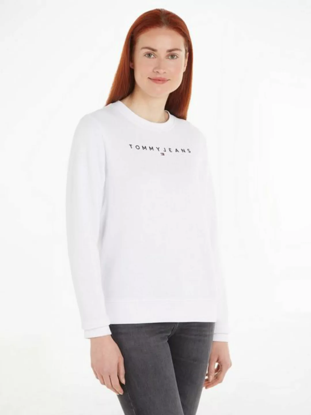 Tommy Jeans Sweatshirt TJW REG LINEAR CREW EXT mit Logostickerei günstig online kaufen