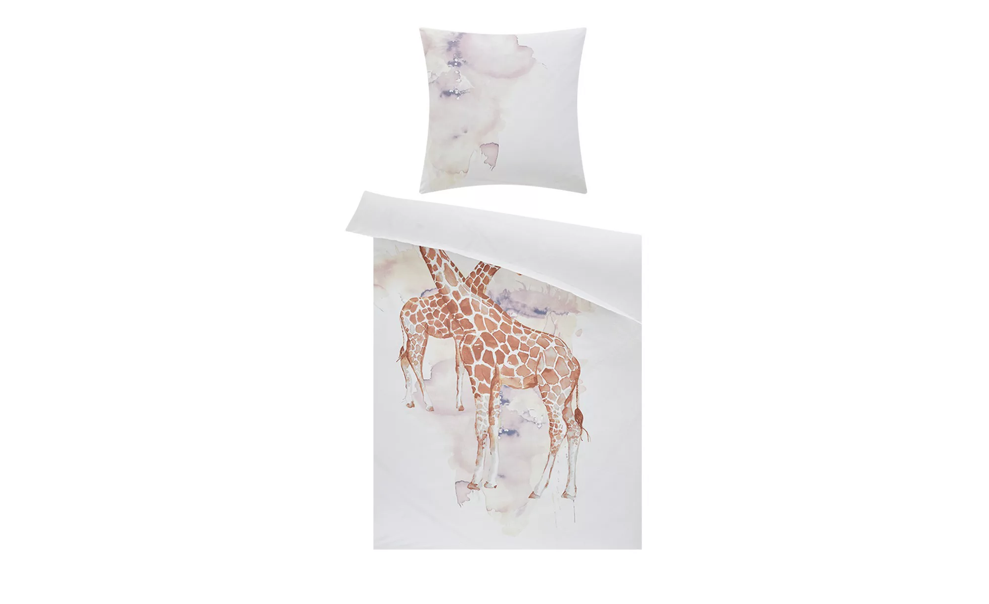 como Satin Bettwäsche  Giraffe ¦ weiß ¦ 100% Baumwolle     ¦ Maße (cm): B: günstig online kaufen