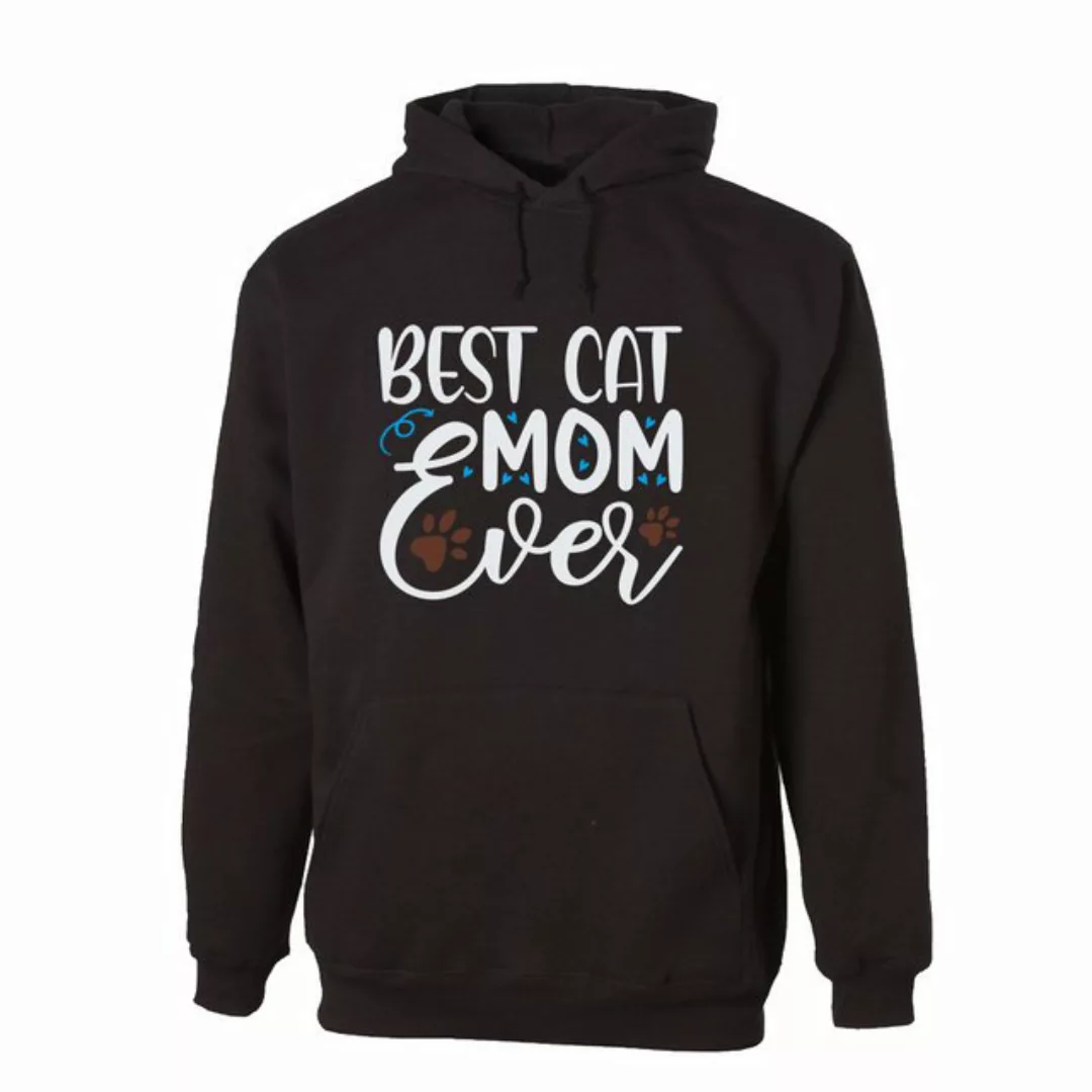 G-graphics Hoodie Best Cat mom ever mit trendigem Frontprint mit Spruch / S günstig online kaufen