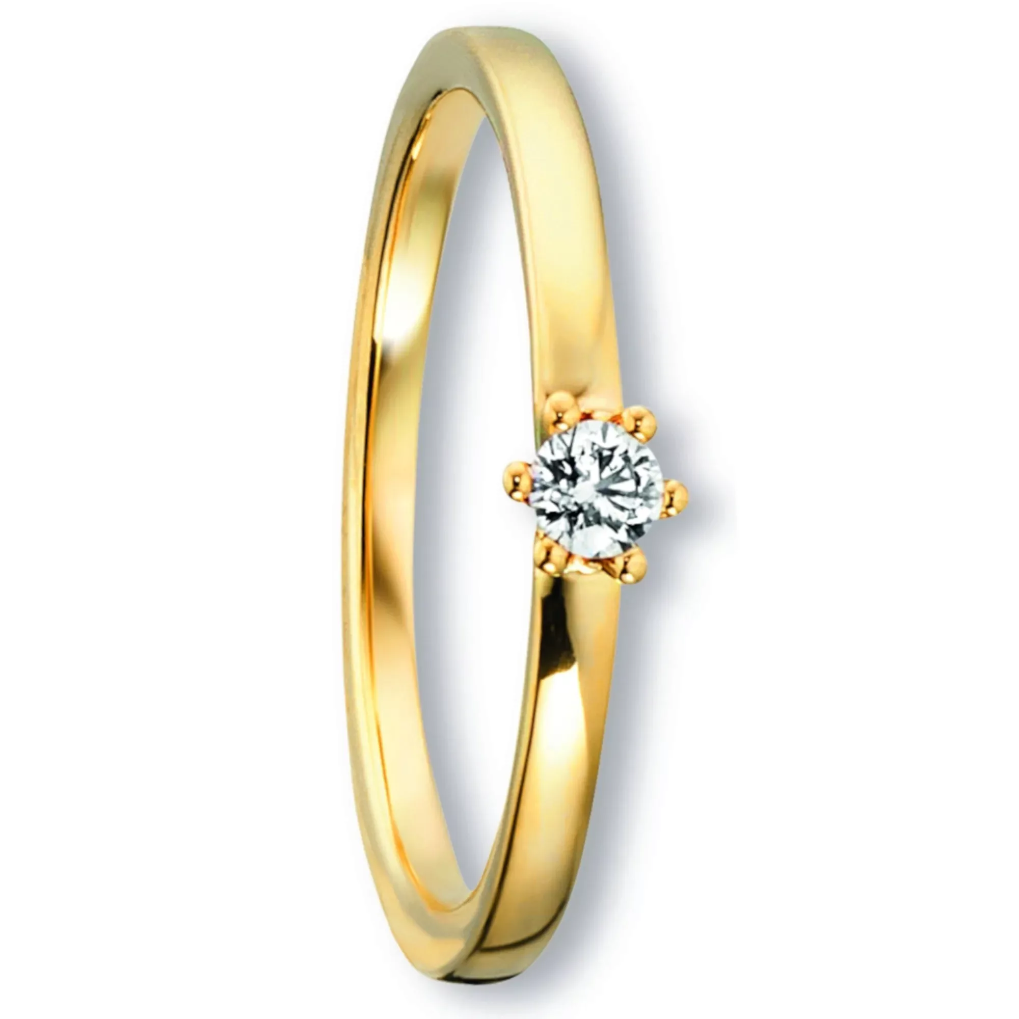 ONE ELEMENT Diamantring "0.09 ct Diamant Brillant Ring aus 585 Gelbgold", D günstig online kaufen