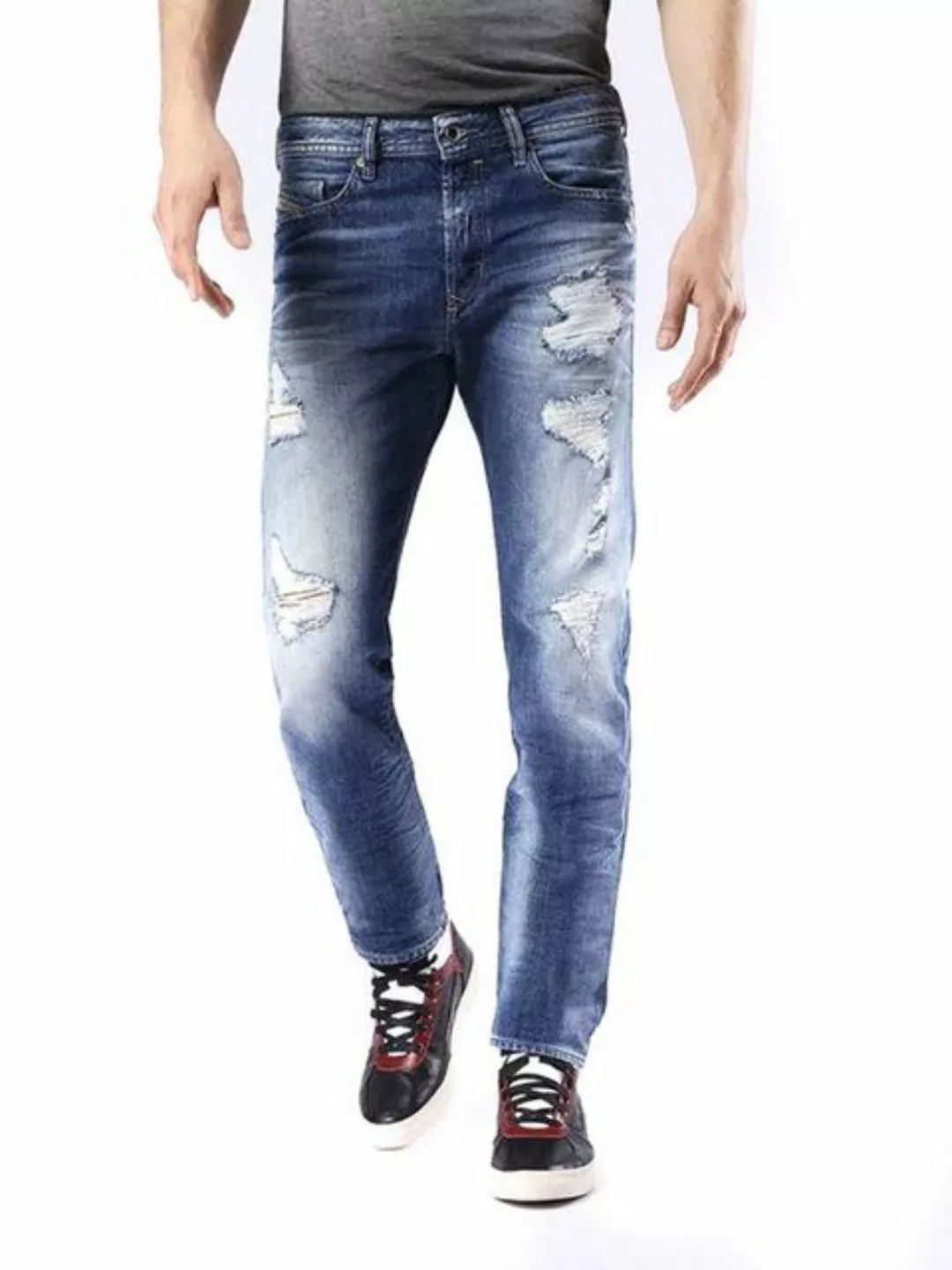 Diesel Tapered-fit-Jeans Diesel Buster 0848I Herren Jeans Hose Slim Tapered günstig online kaufen