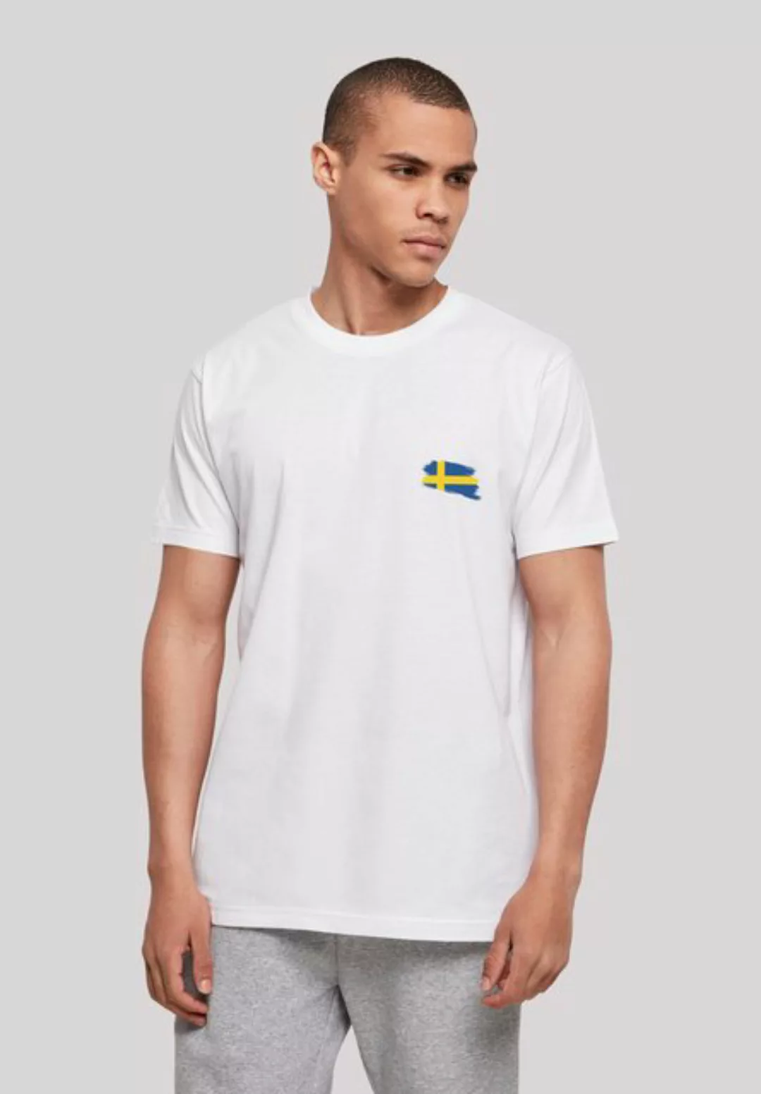 F4NT4STIC T-Shirt Schweden Flagge Sweden Print günstig online kaufen