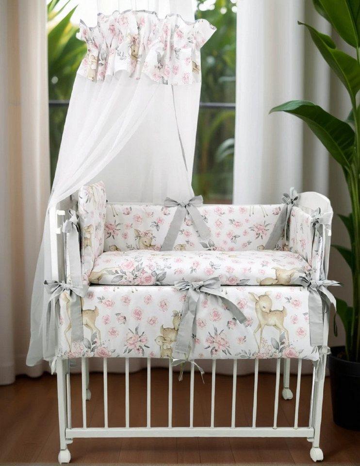 Babyhafen Beistellbett Babybett Stillbett 90 × 40 Design REHE inkl. Rollens günstig online kaufen