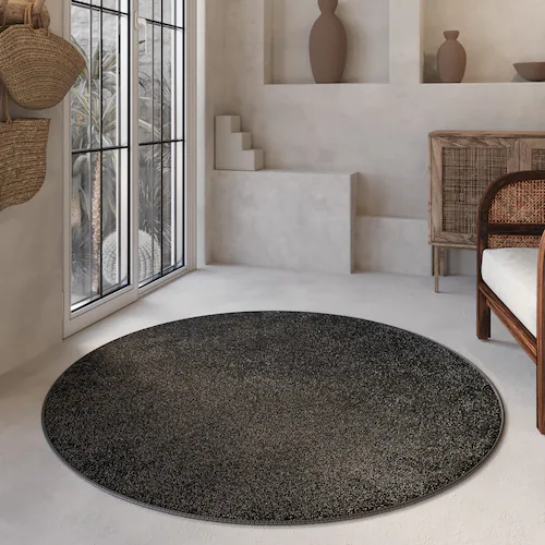 Wecon home Basics Hochflor-Teppich »Nova«, rund, 25 mm Höhe, Shaggy, gewebt günstig online kaufen
