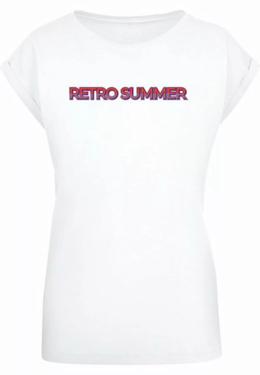 Merchcode T-Shirt Merchcode Damen Ladies Summer - Retro T-Shirt (1-tlg) günstig online kaufen
