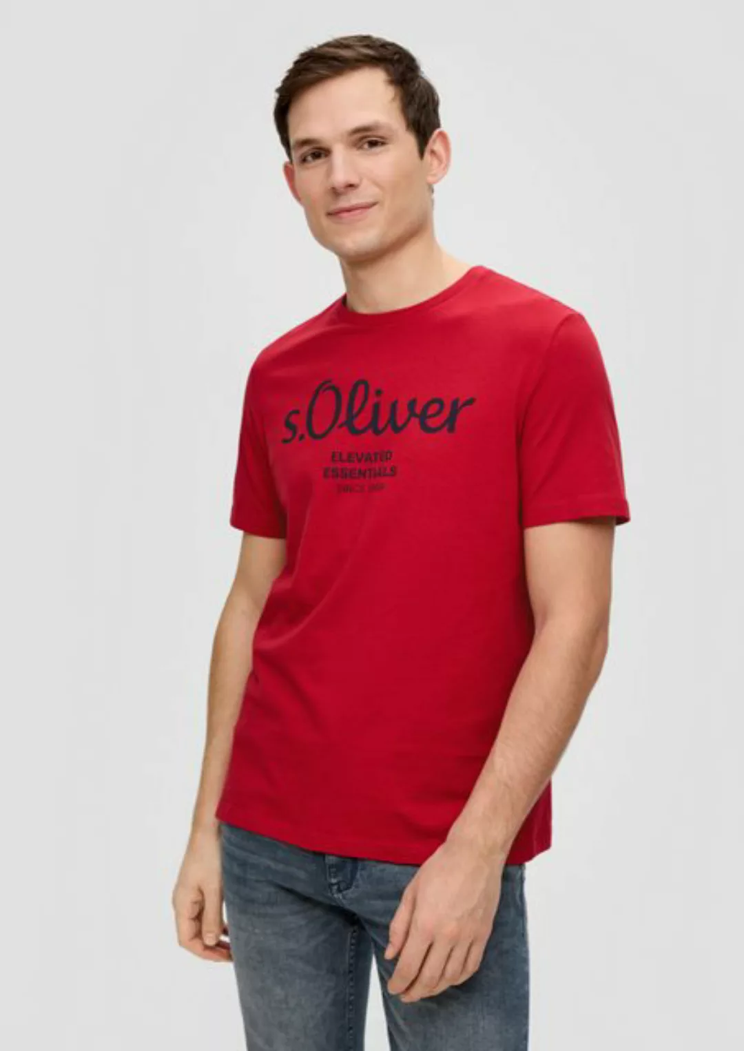 s.Oliver T-Shirt aus atmungsaktiver Baumwolle günstig online kaufen