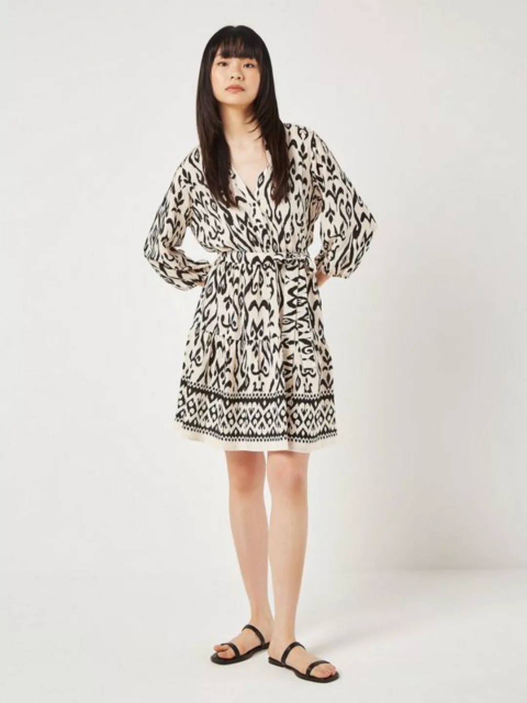 Apricot Sommerkleid mit Ikat-Muster, Patterned günstig online kaufen