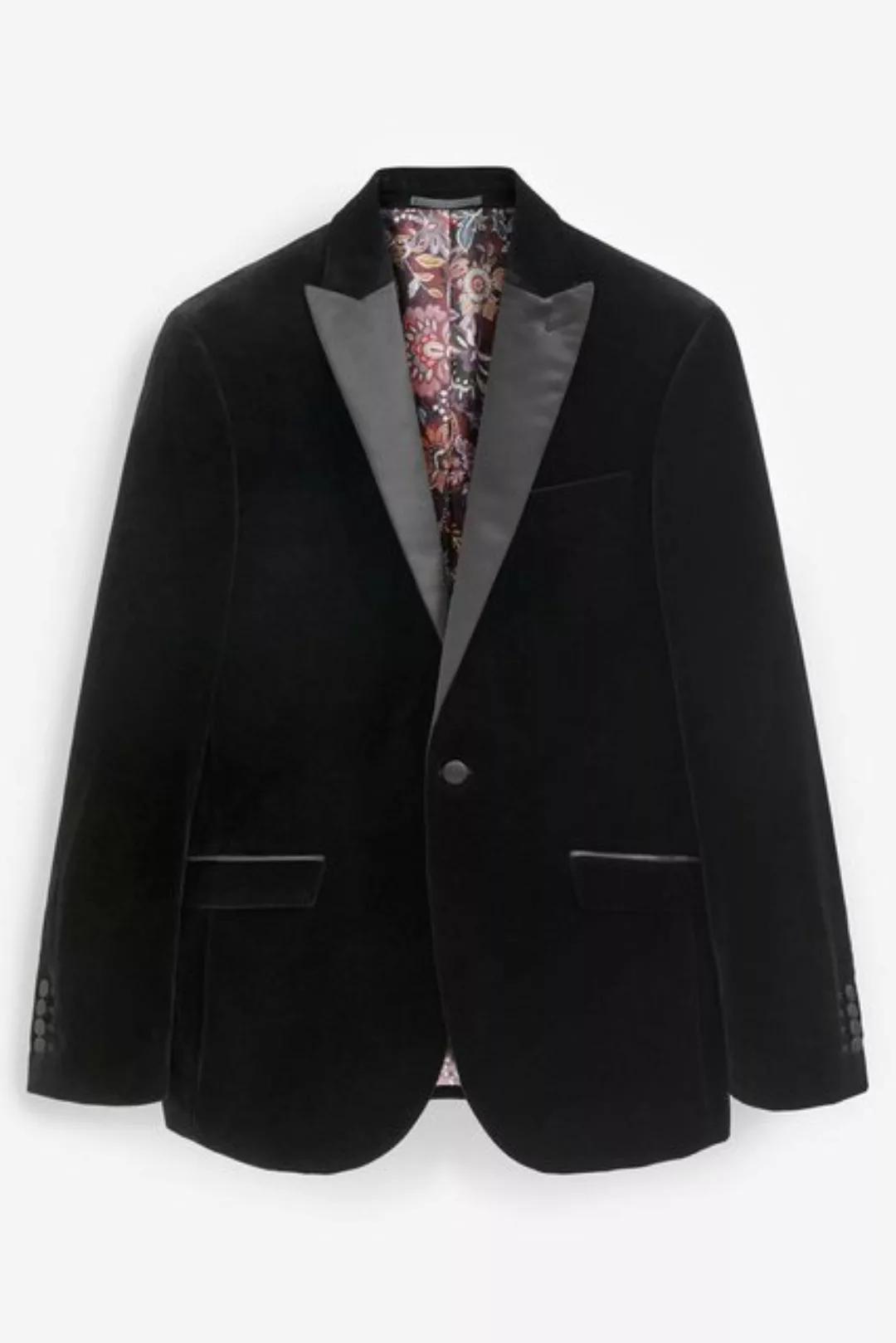 Next Sakko Signature Slim Fit Samt-Blazer (1-tlg) günstig online kaufen