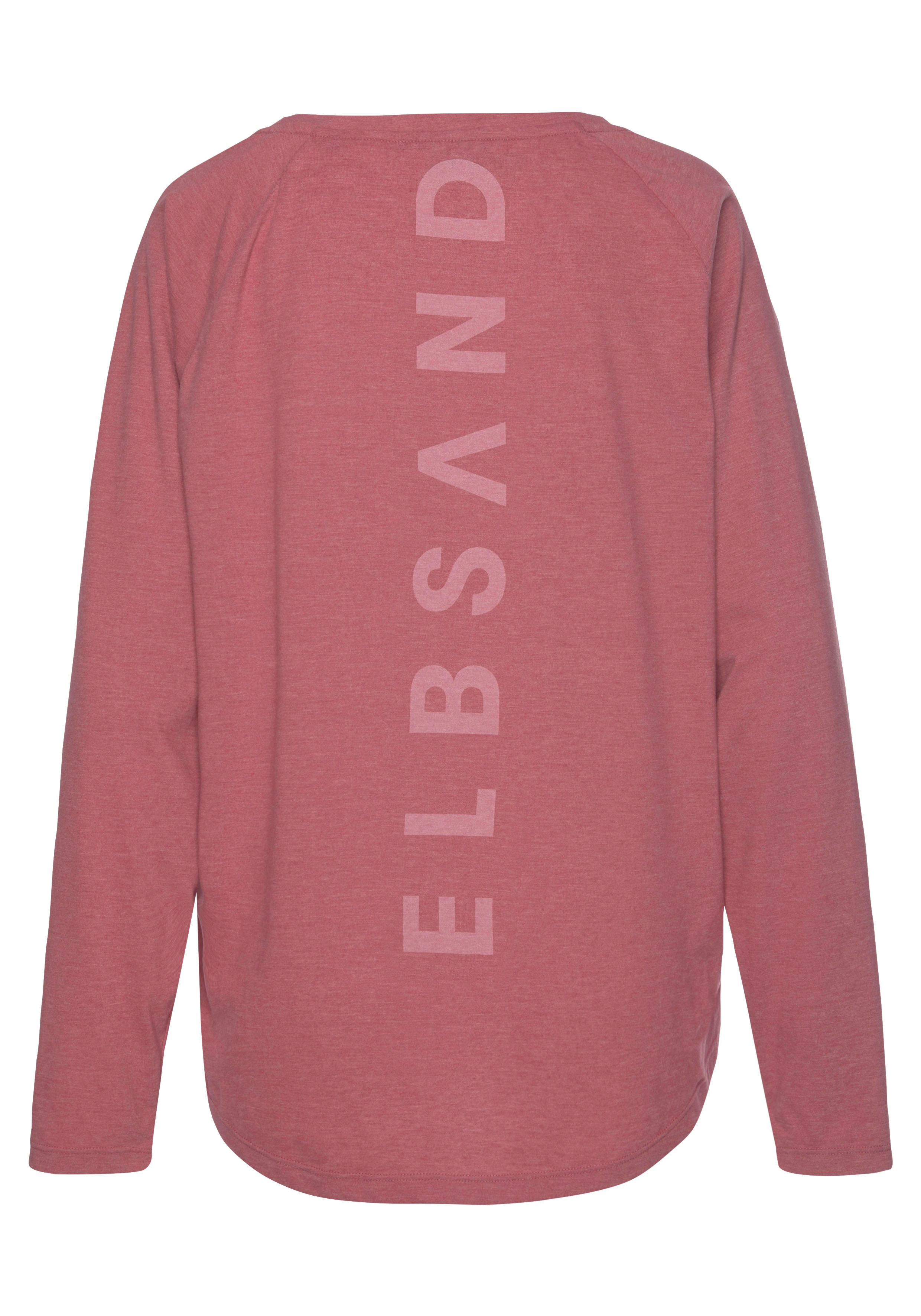 Elbsand Longsleeve Tira mit Logodruck hinten, Langarmshirt aus Baumwoll-Mix günstig online kaufen