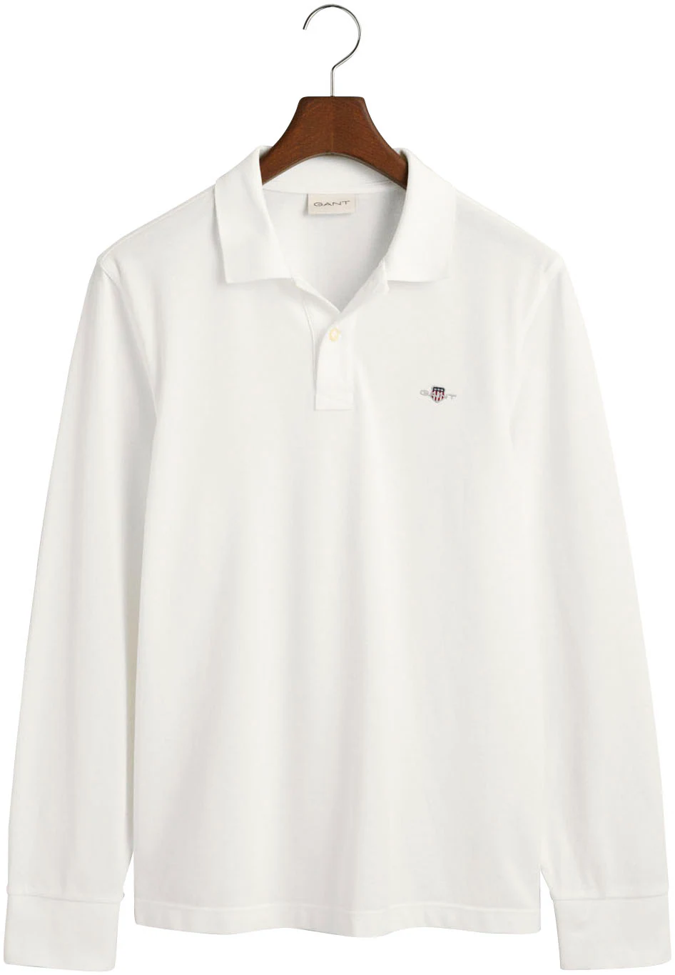 Gant Poloshirt "REG SHIELD LS PIQUE RUGGER", mit Logotickerei auf der Brust günstig online kaufen