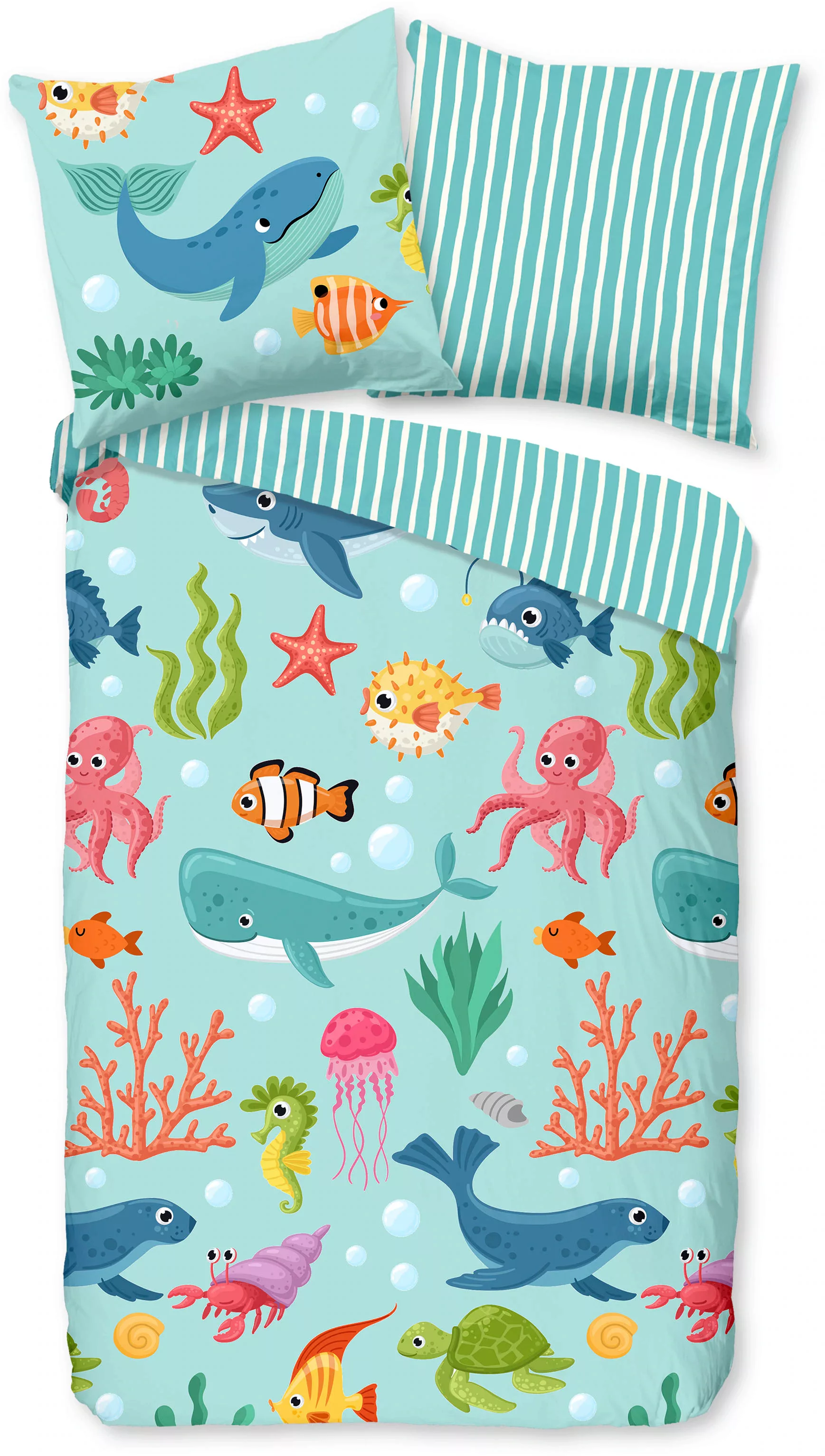 good morning Kinderbettwäsche »Ocean«, 100% Baumwolle günstig online kaufen