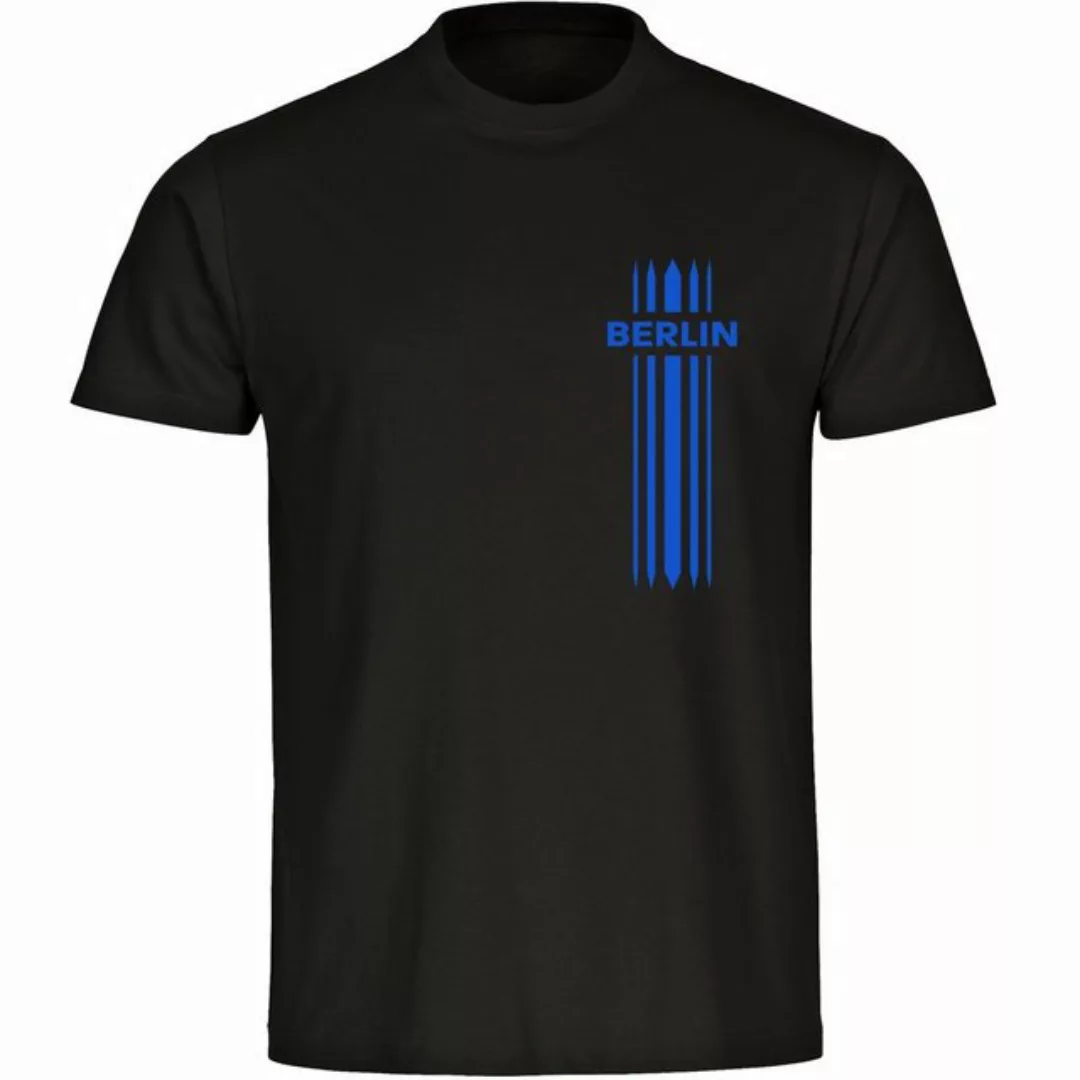 multifanshop T-Shirt Herren Berlin blau - Streifen - Männer günstig online kaufen