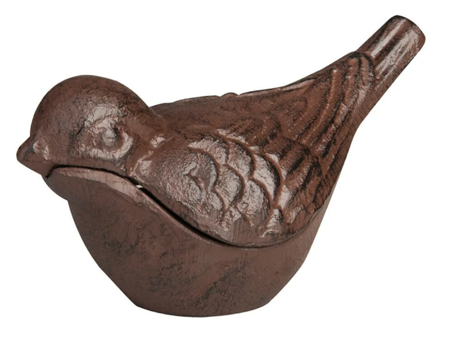 Schlüsselversteck Vogel Geheimversteck Gusseisen Antik-Braun Schlüsselbox günstig online kaufen